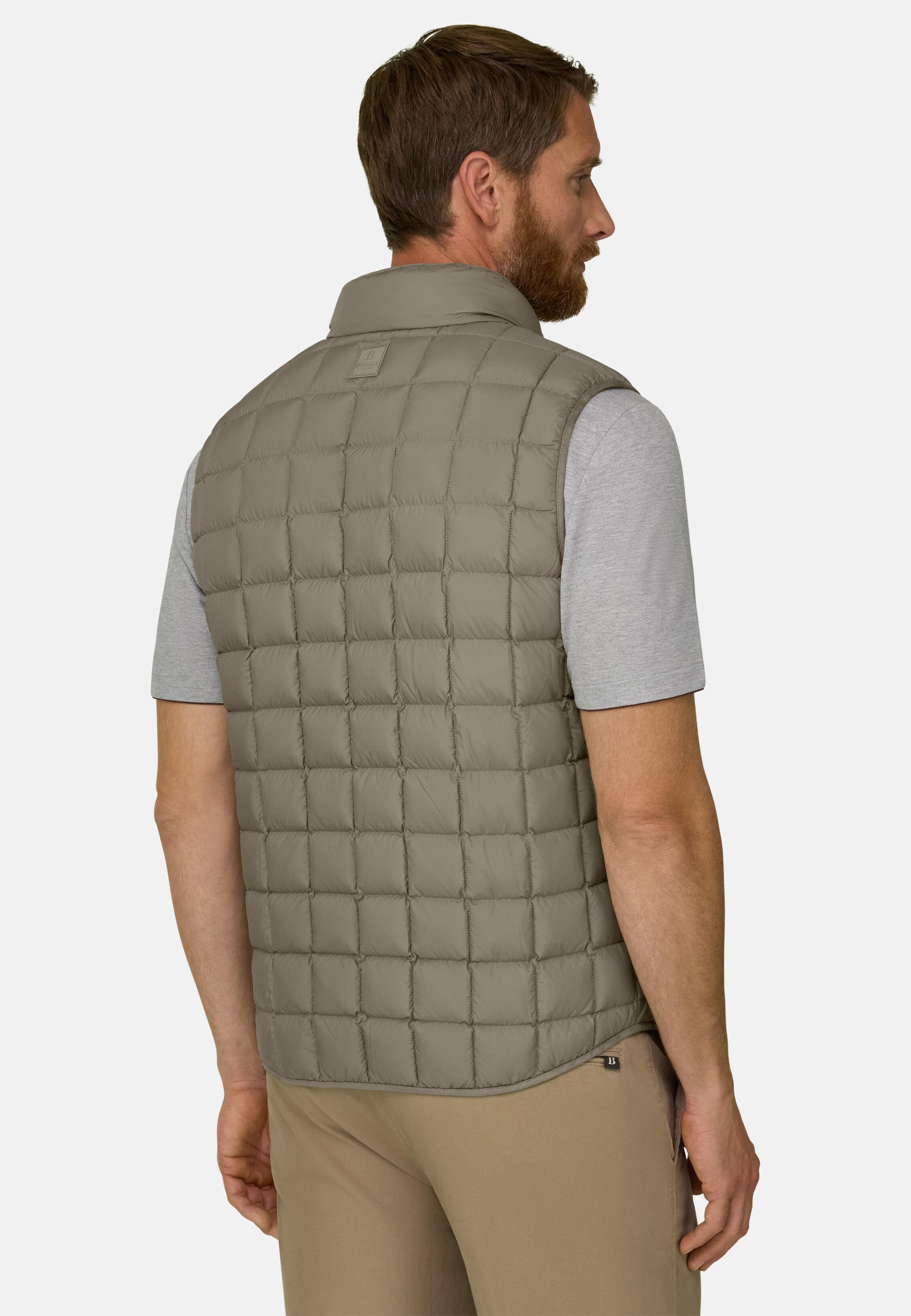 Gilet in Goose Down Taupe, Taupe, large image number 2