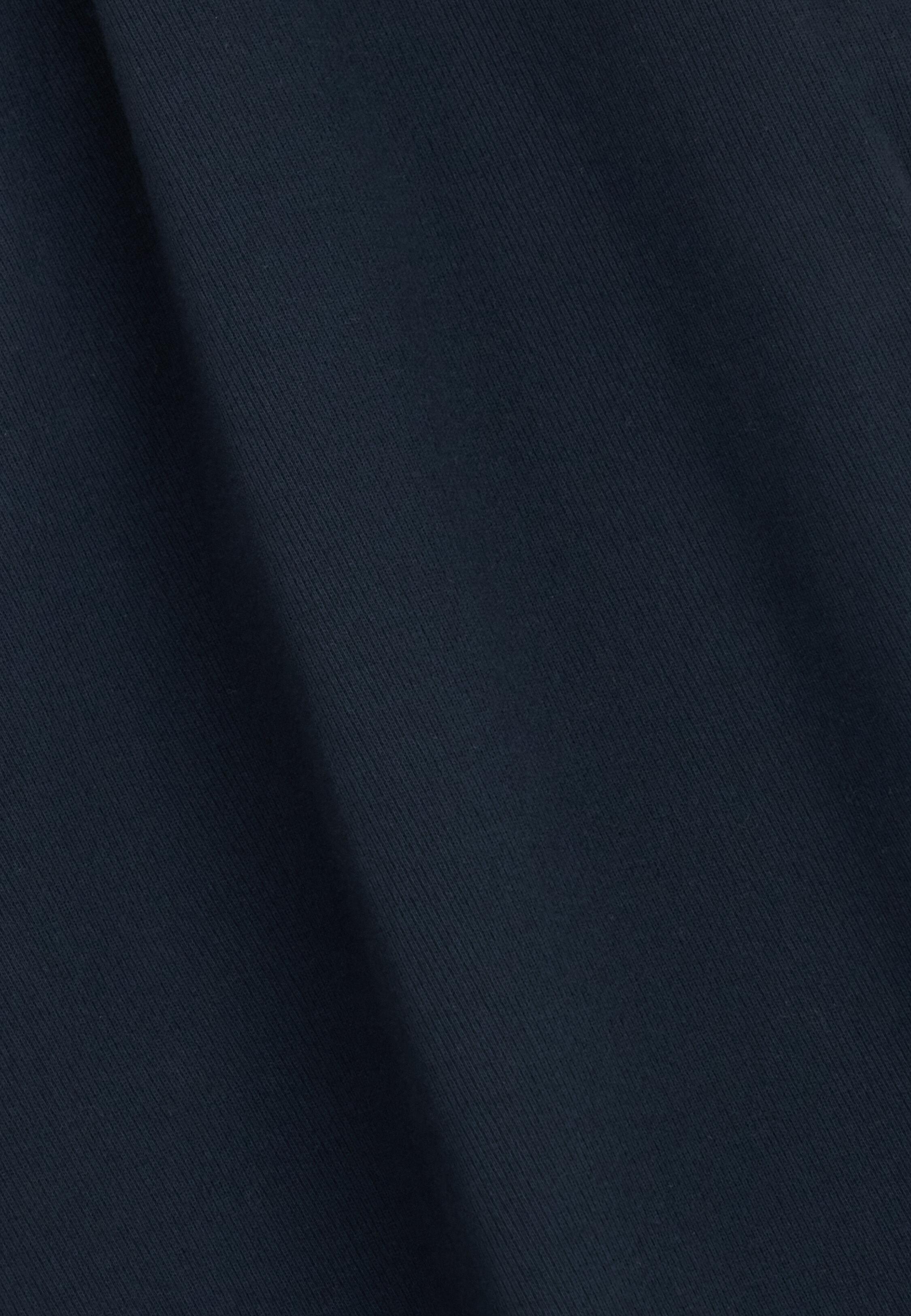 Trousers in Stretch Cotton, Navy Blue, Navy blue, medium