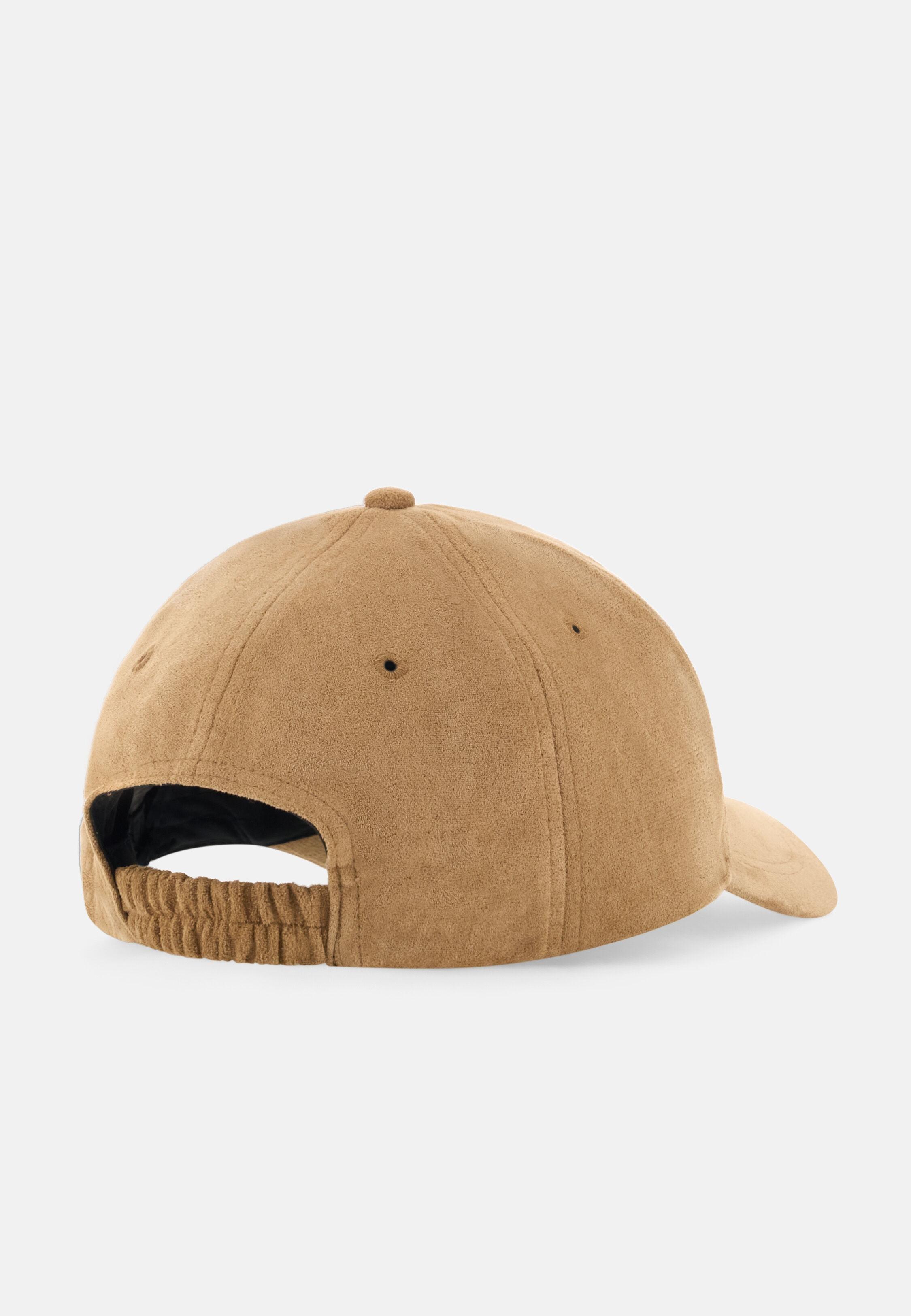 قبعة بيسبول من قماش بمظهر الشمواه بندقي, Hazelnut, large image number 1