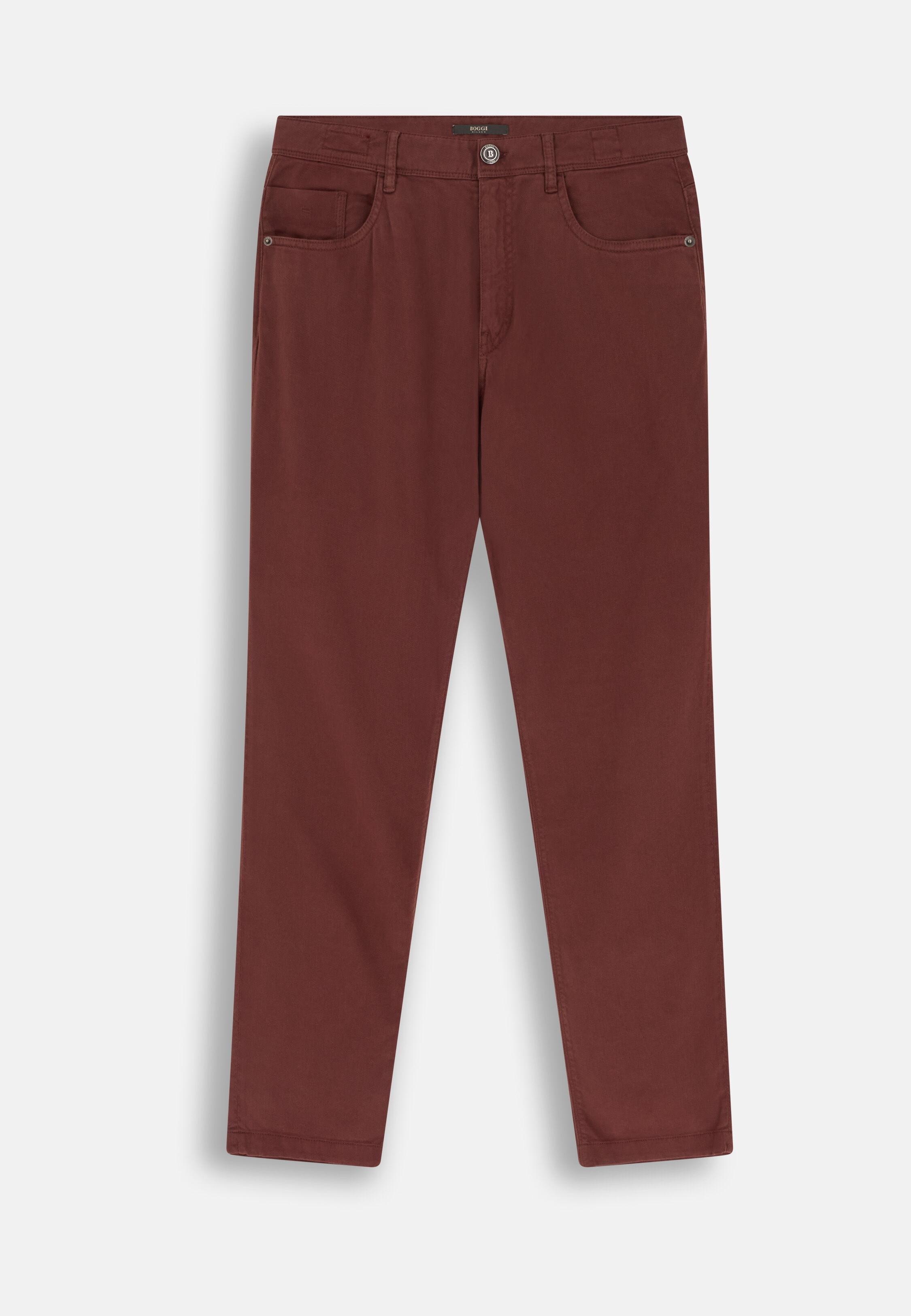 Jeans in Stretch Cotton TENCEL, Rot, Rot, large image number 4
