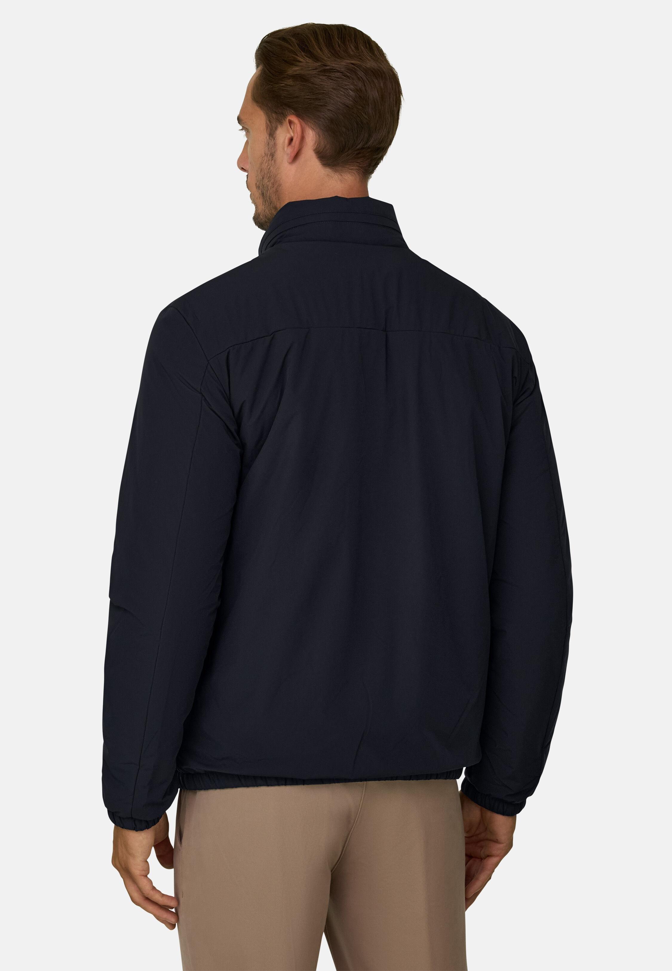Bomber in Technical Fabric B Tech Navy blue, Navy blue, medium