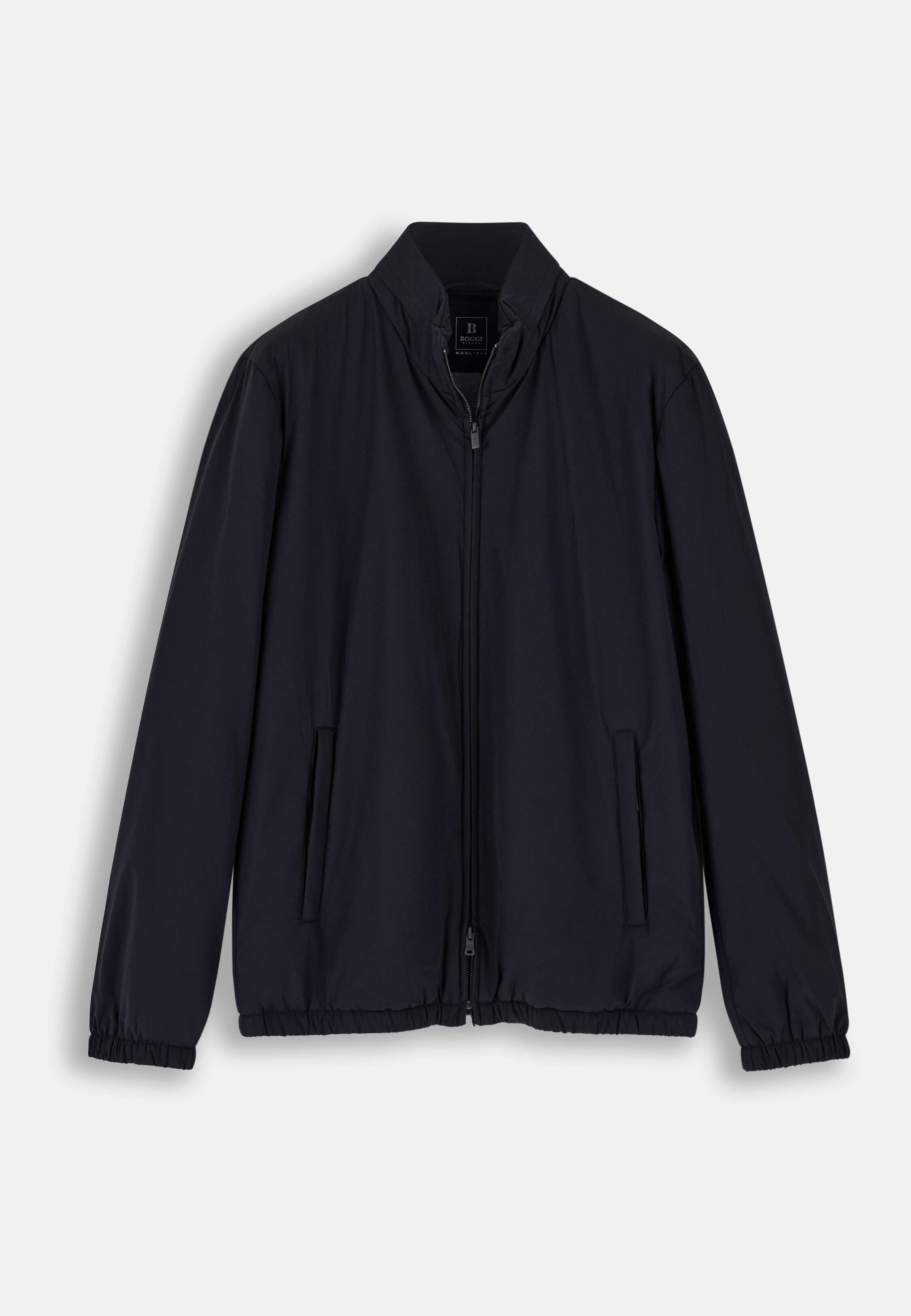 Bomber in Technical Fabric B Tech Navy blue, Navy blue, medium