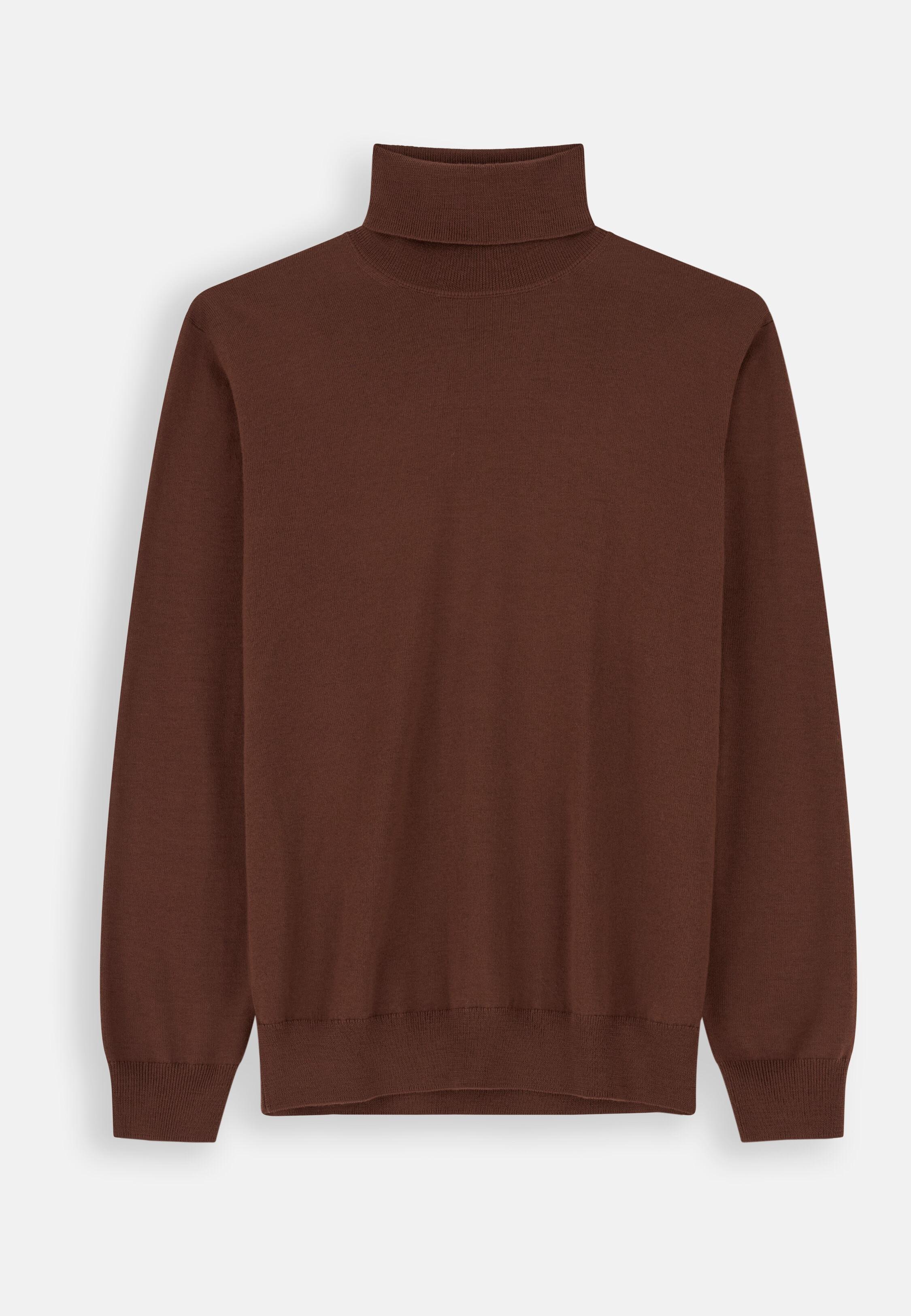 Turtleneck Jumper in Extrafine Merino Wool, Rot, Rot, large image number 3