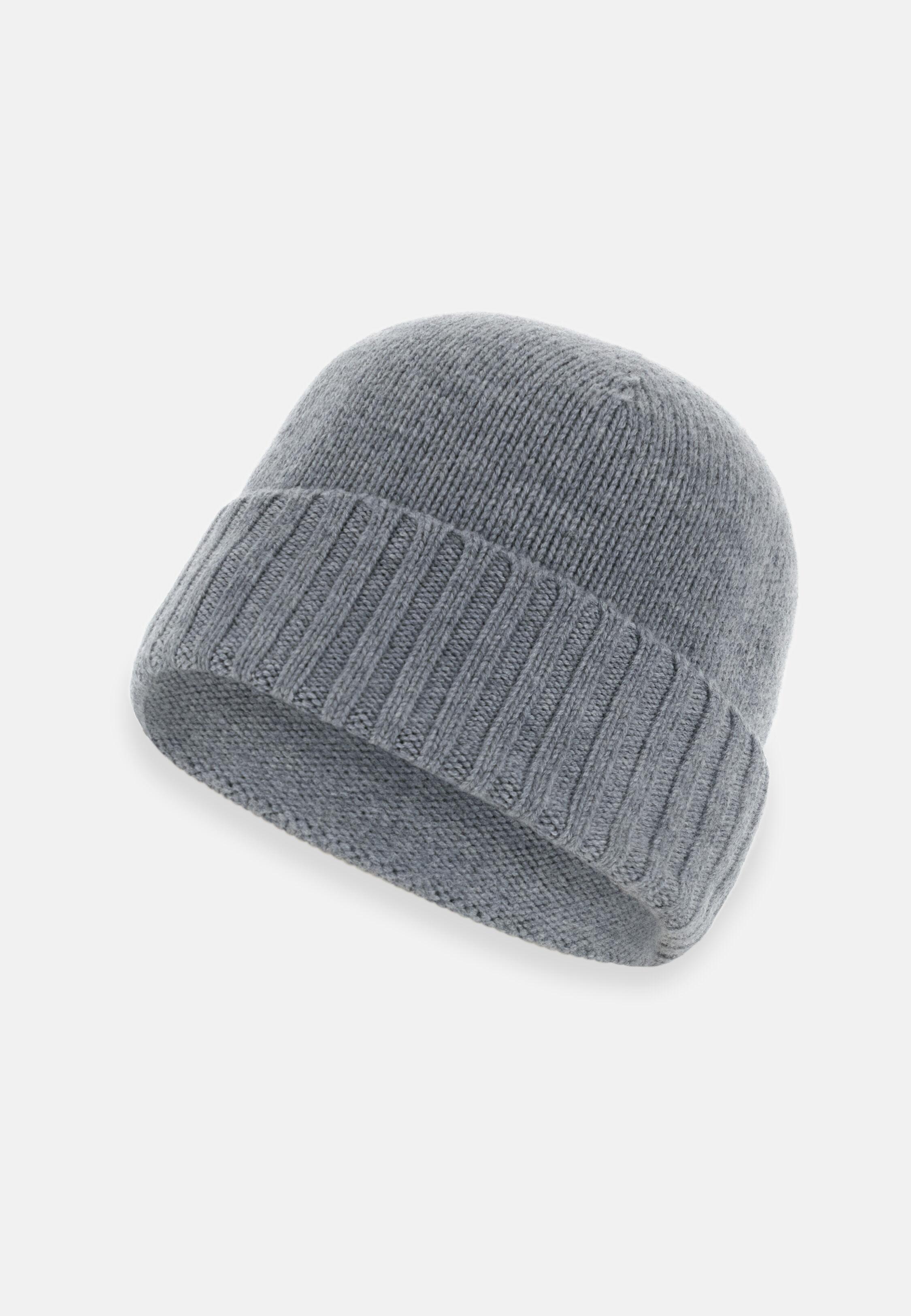 Beanie In Wool Blend Green, Light grey, large image number 0