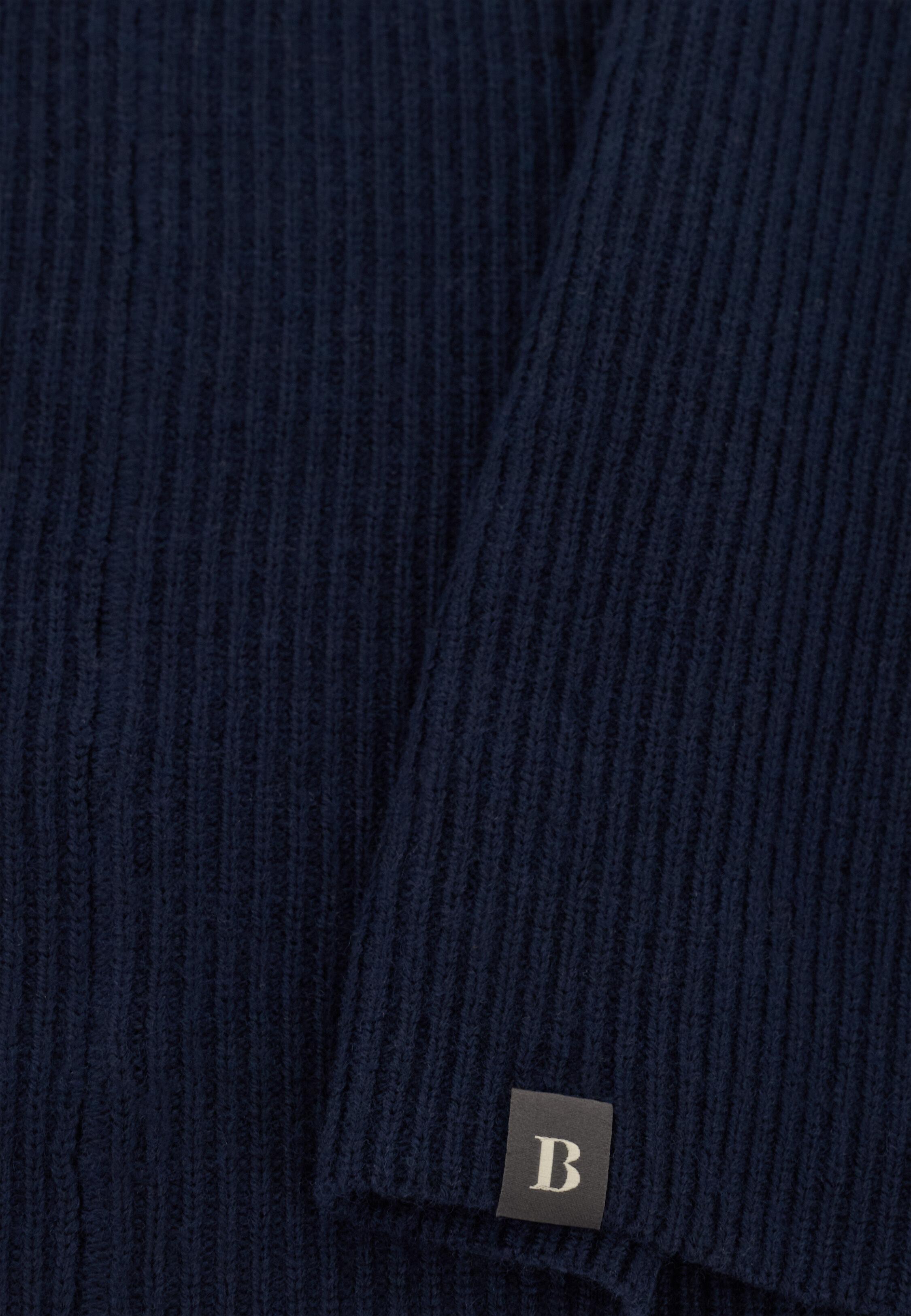Merino Wool Neck Warmer, Navy, Navy blue, medium