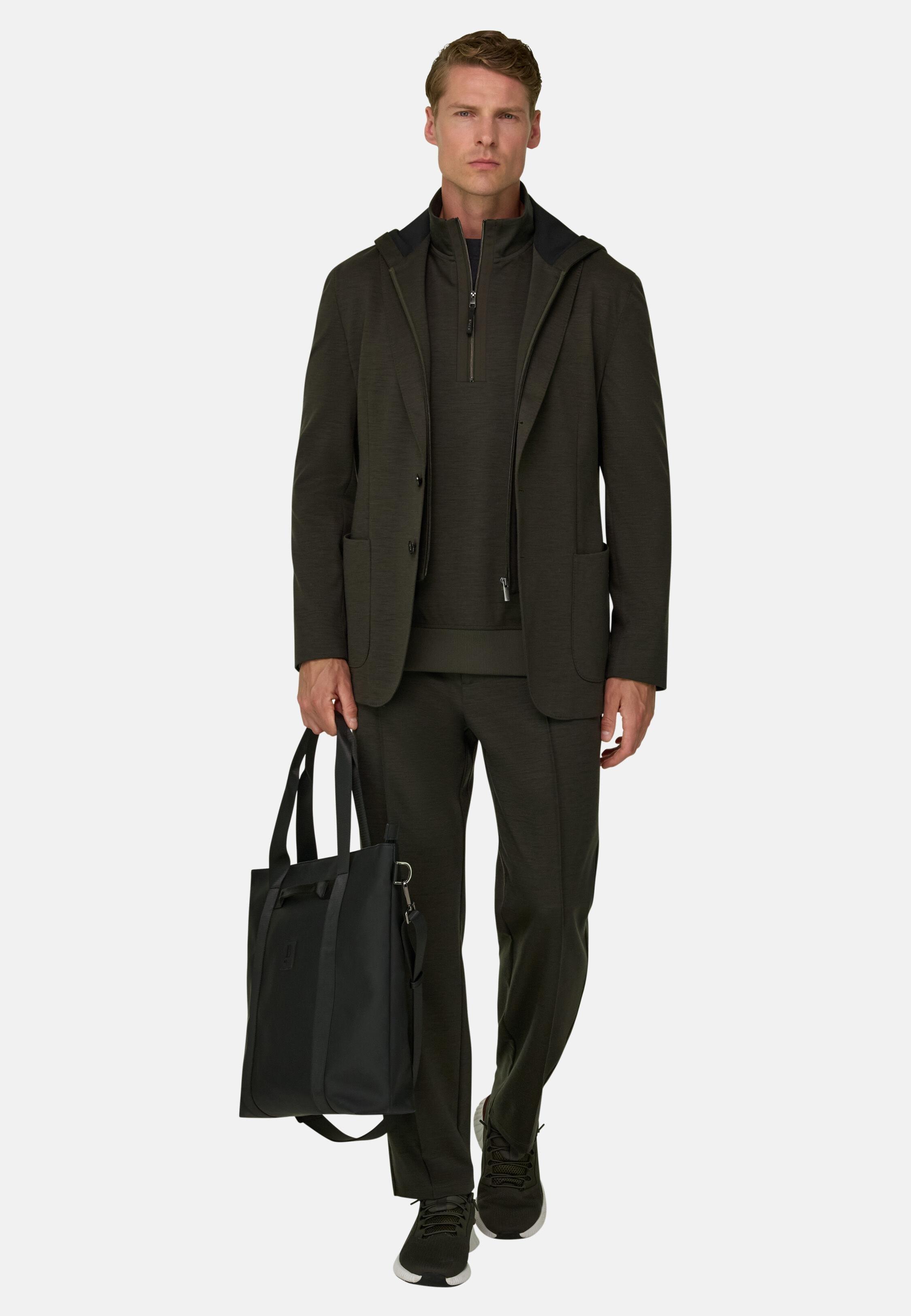 Sweatshirt Blazer Madison in Wooltech Military Green, Military Green, medium