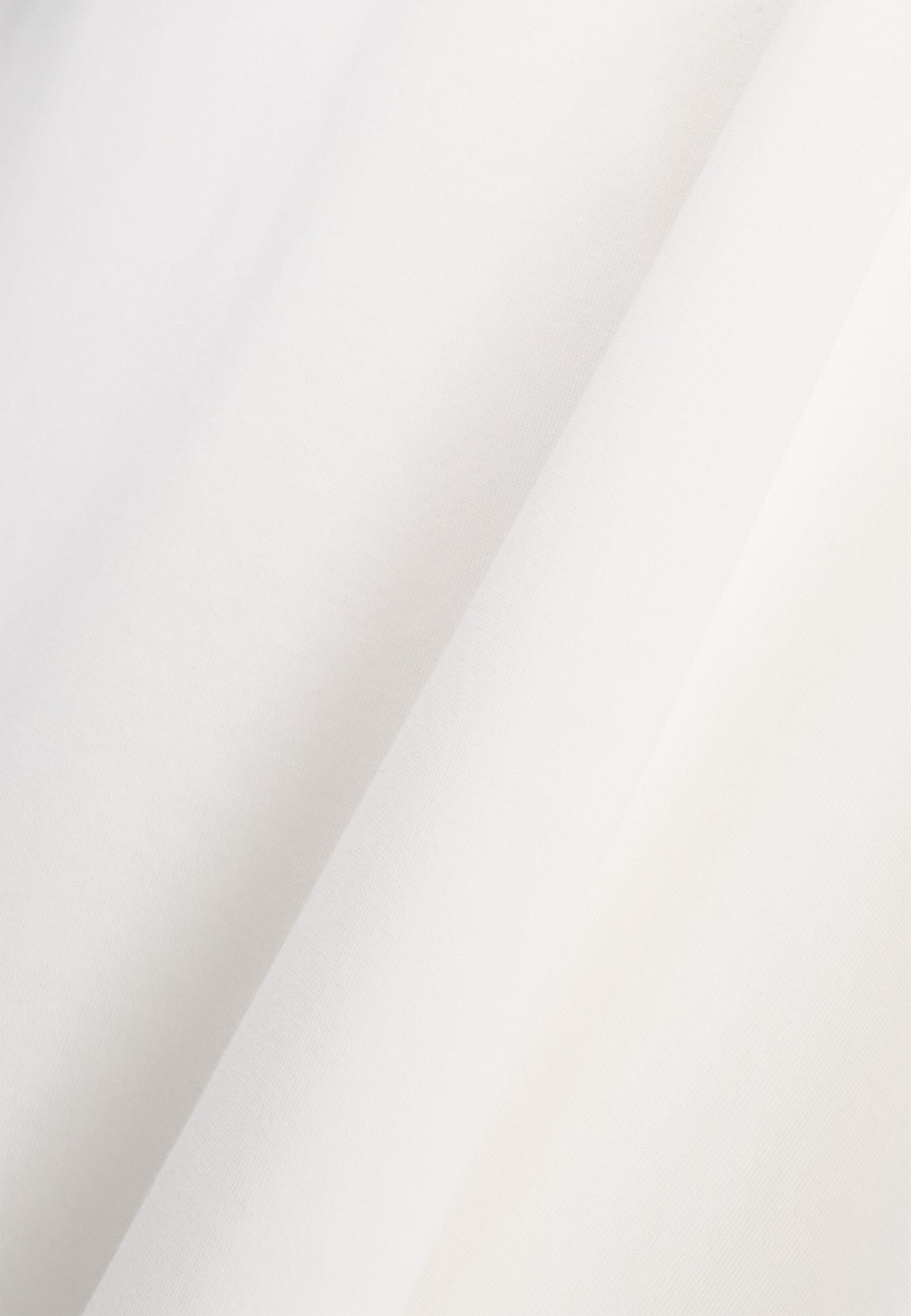 Polo Shirt in Cotton and Silk Regular Fit, White, White, large image number 4