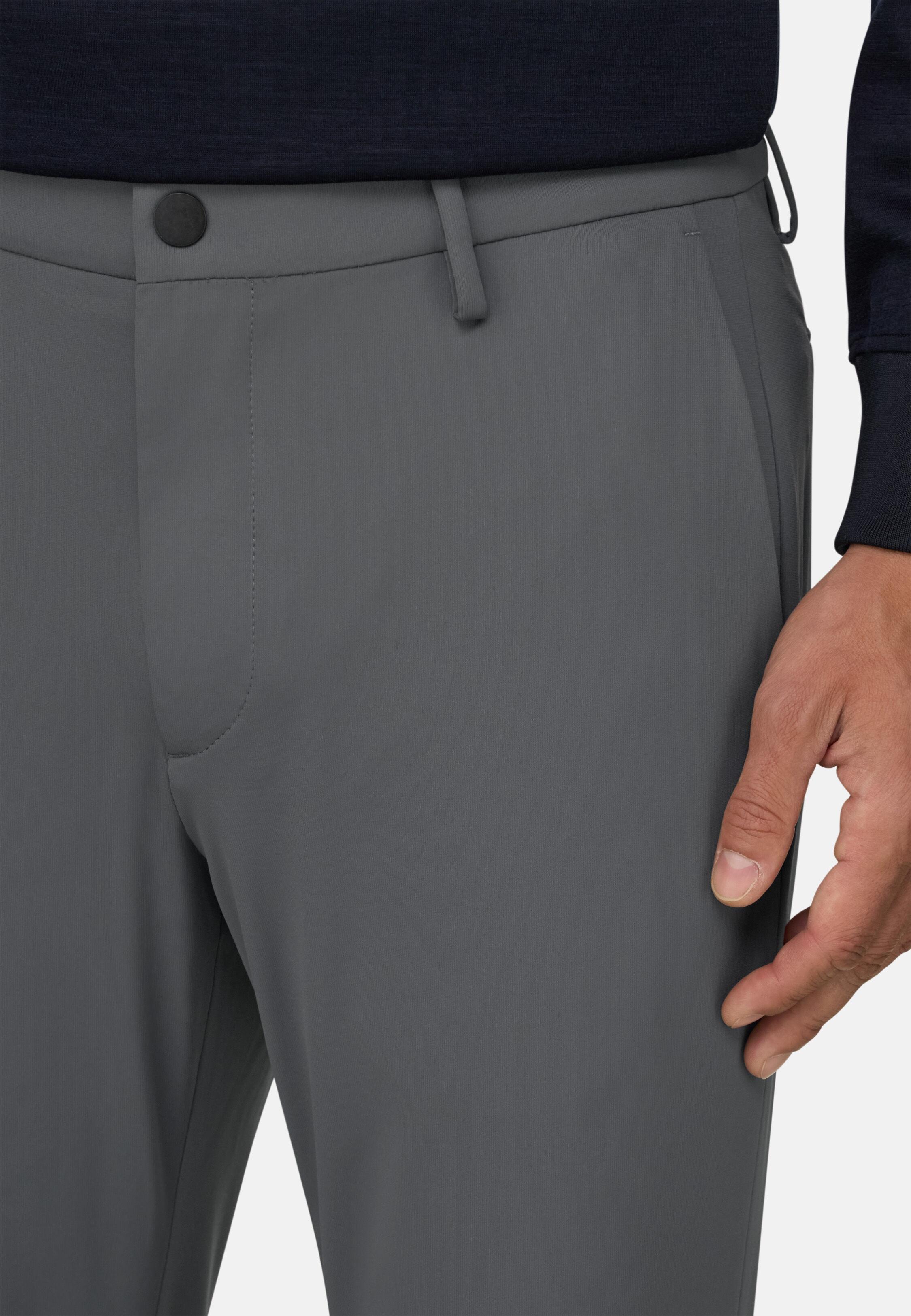 Trousers in Stretch Nylon B Tech Grey, Grey, large image number 1