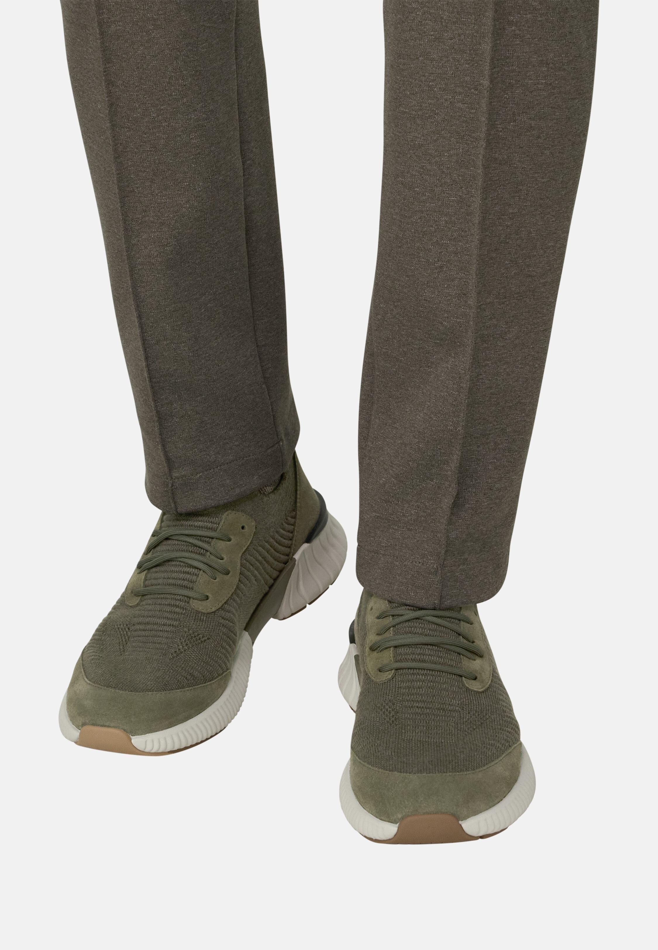 Willow Trainers in Wool Blend Green, Green, medium
