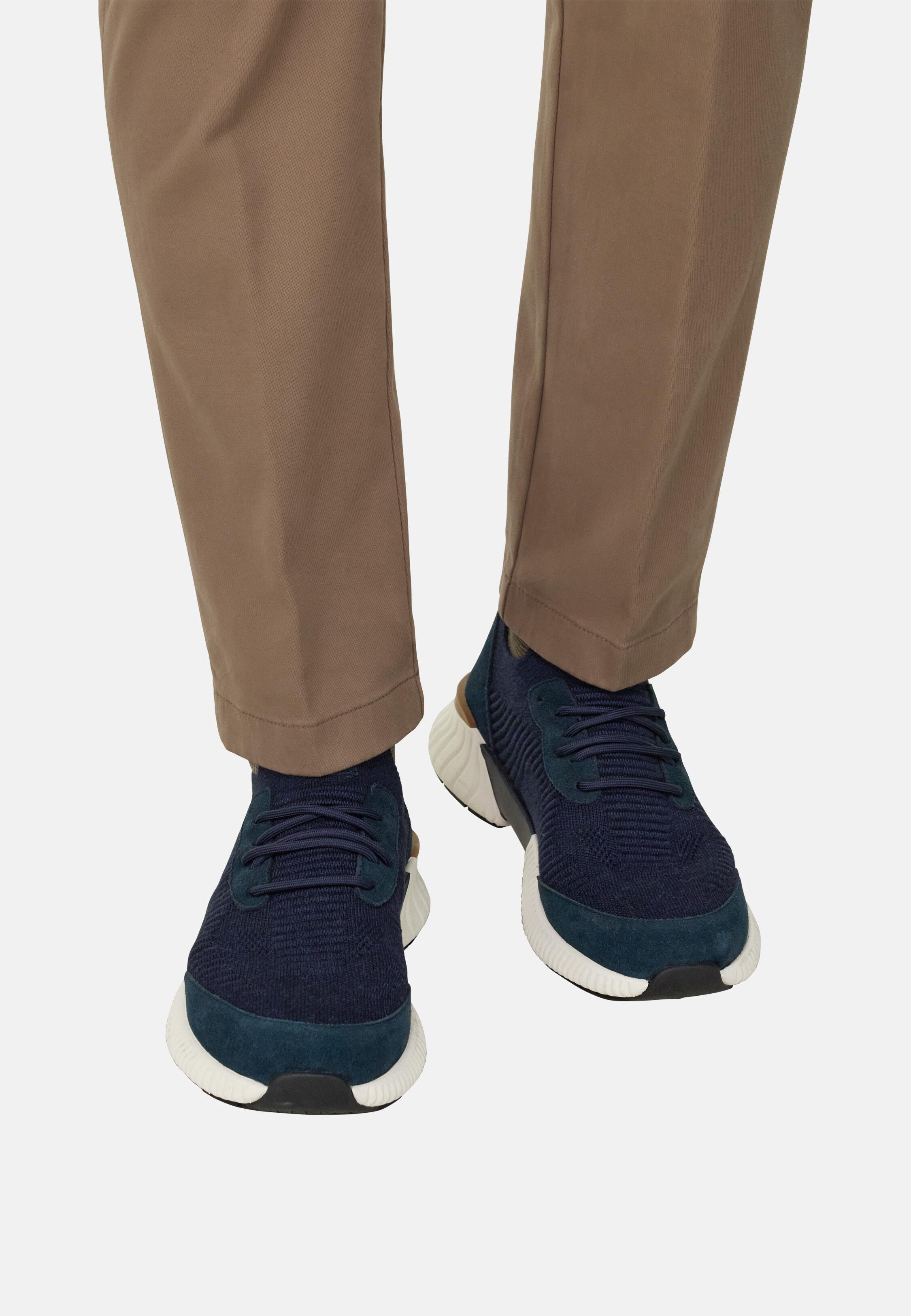 Willow Trainers in Wool Blend Navy blue, Navy blue, medium