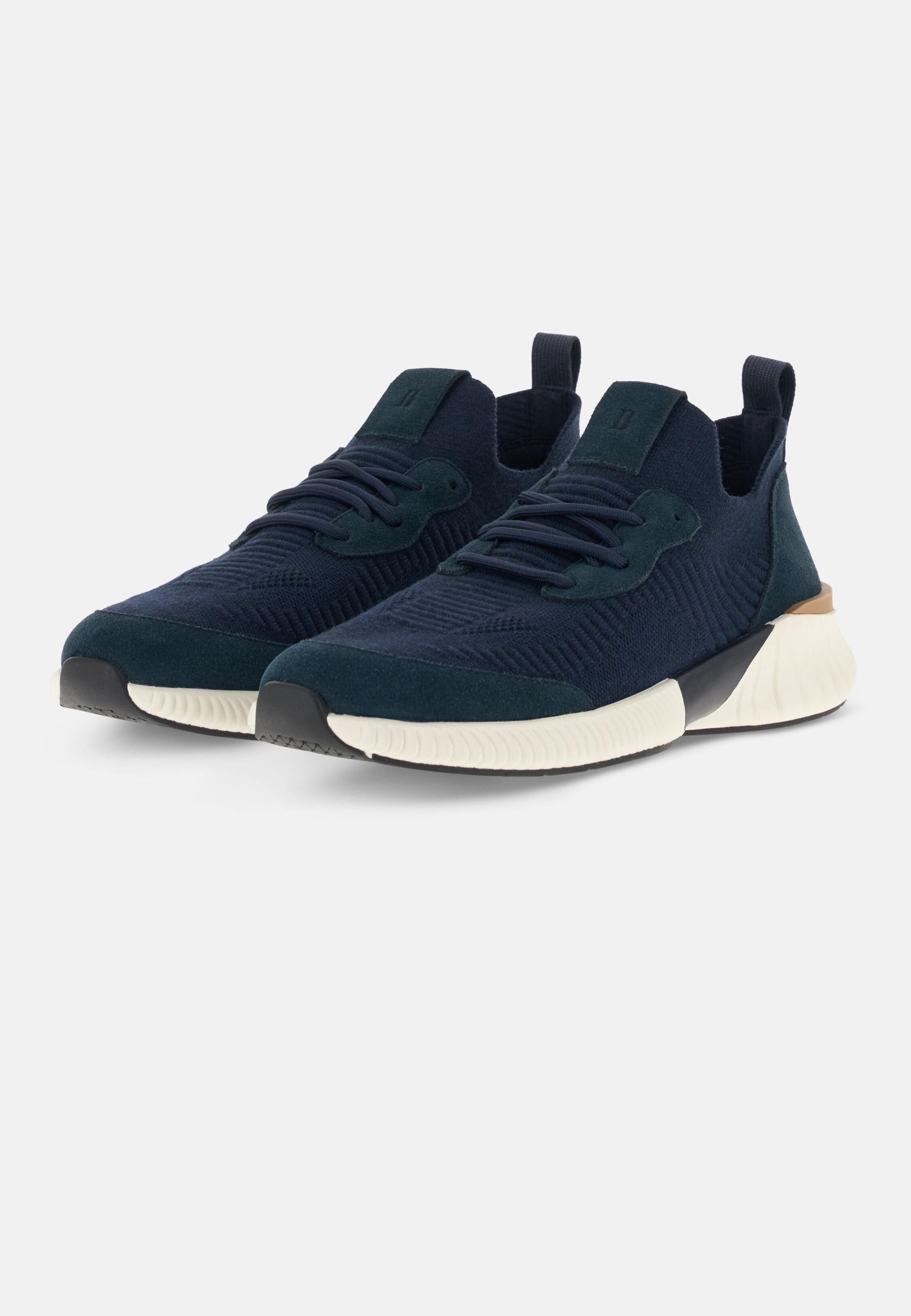 Willow Trainers in Wool Blend, Navy Blue, Navy blue, medium