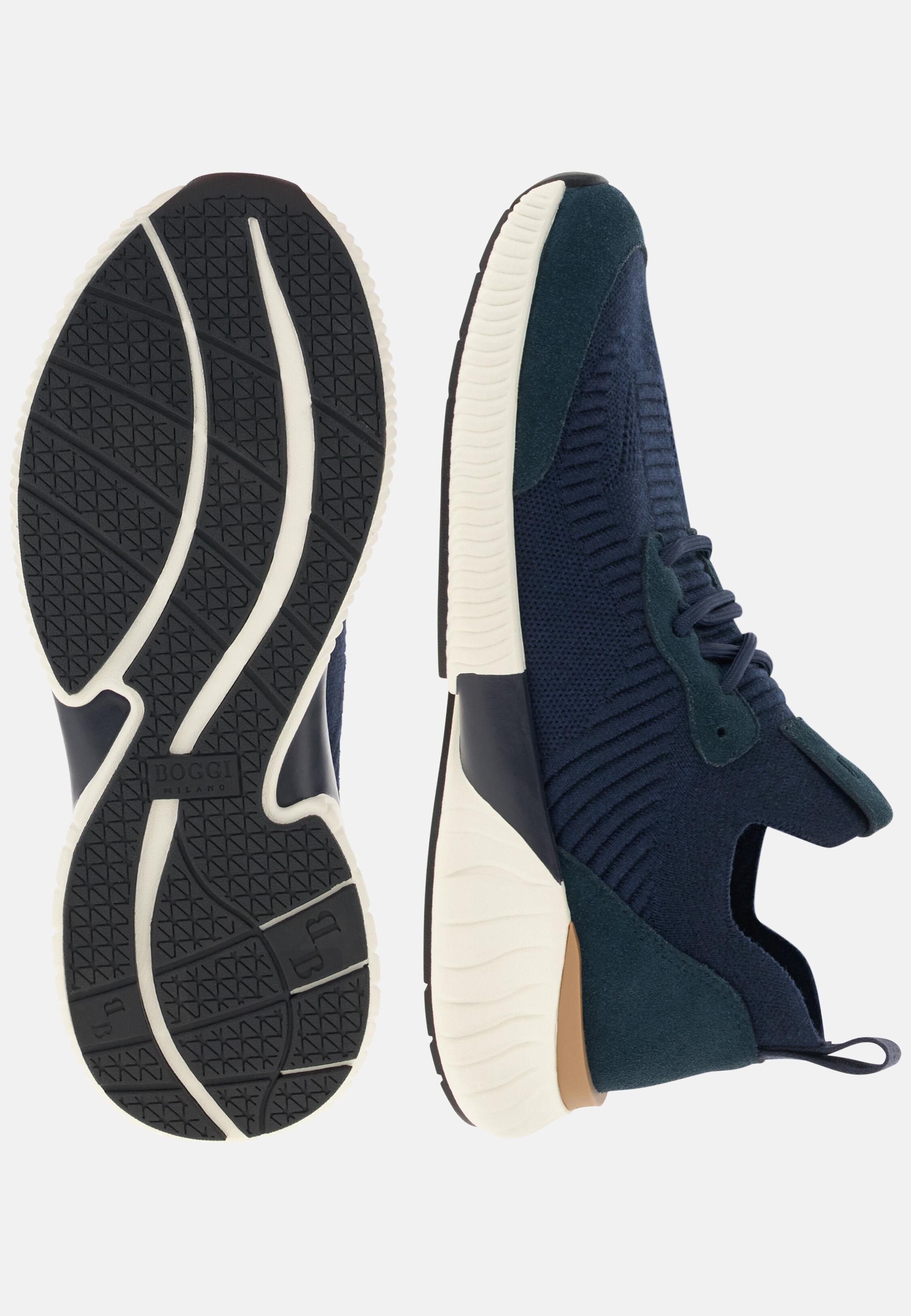 Willow Trainers in Wool Blend Navy blue, Navy blue, medium