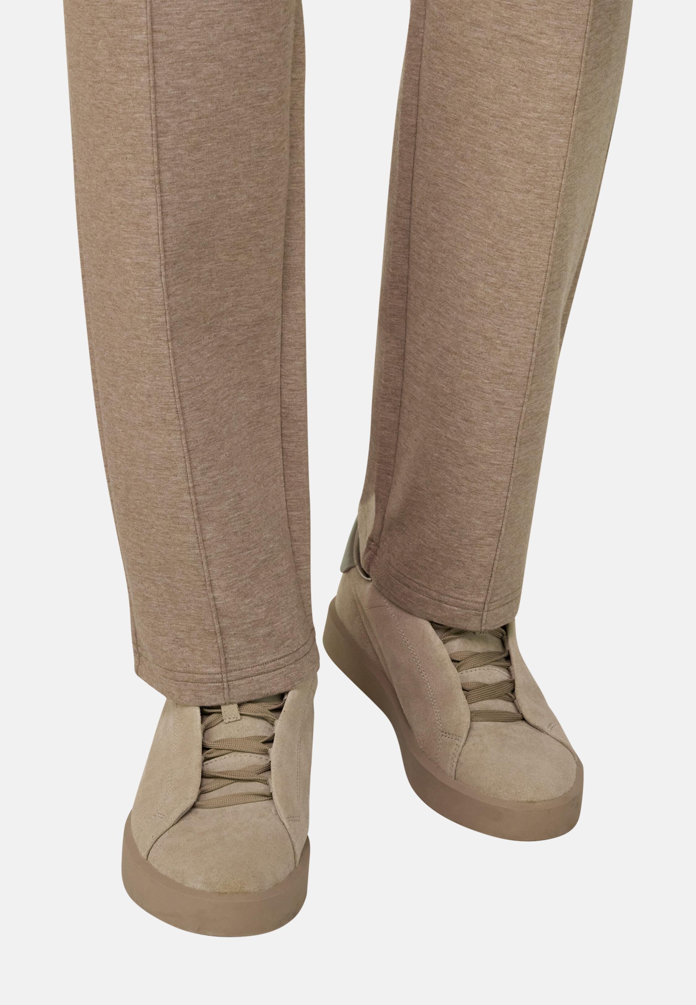 Essence Trainers in Suede, Beige, Taupe, medium