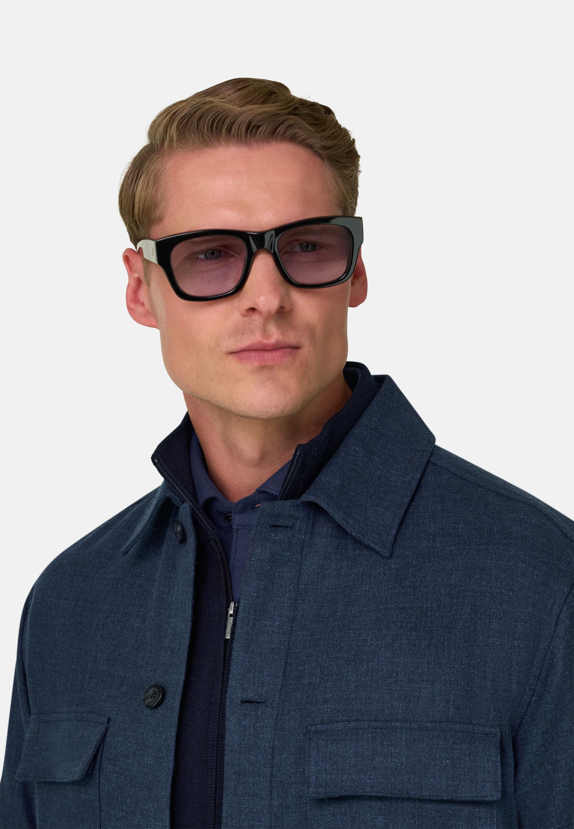 Overshirt in Double-Face Denim Navy blue, Navy blue, medium