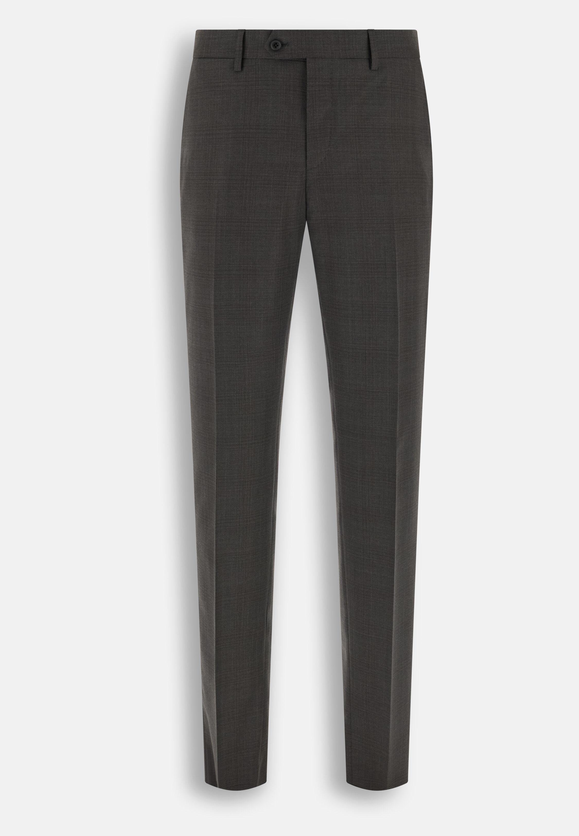 Suit Prince of Wales Check in Superfine Wool, Dark Grey, Dark Grey, large image number 6