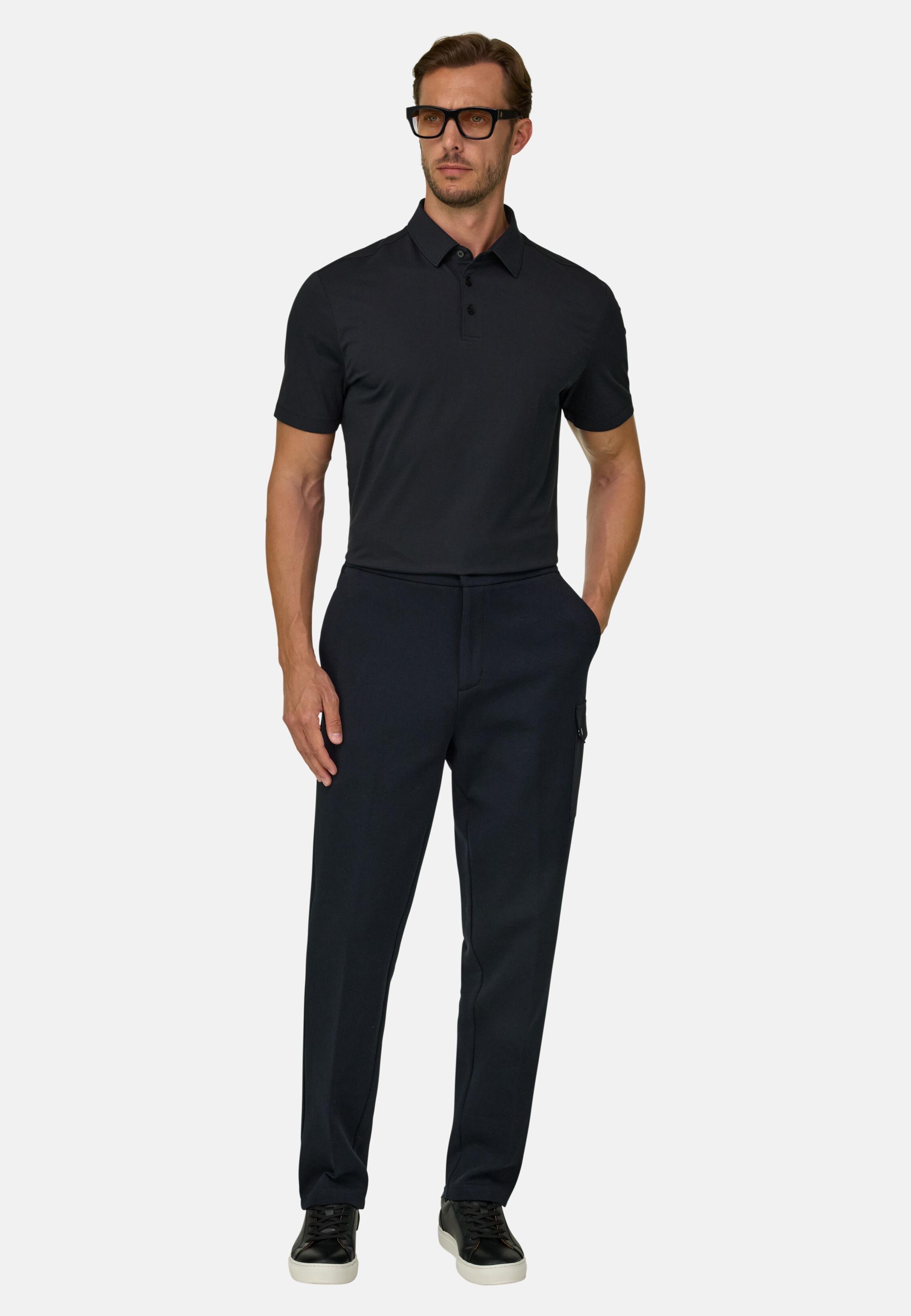 بنطال جوغر من مزيج القطن سكوبا B Tech أسود, Black, large image number 0
