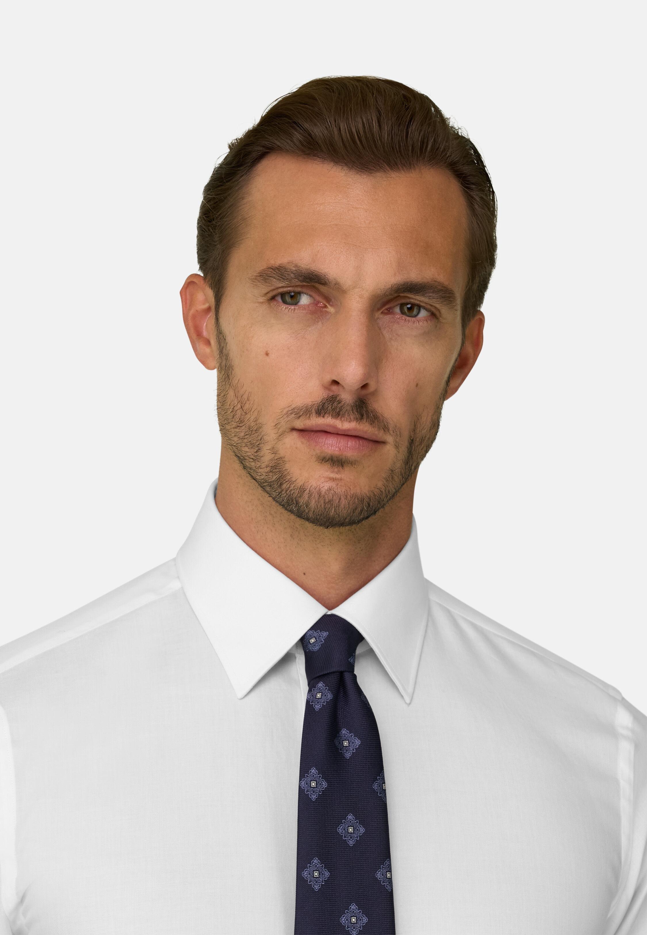 Regular Fit Cotton Twill Shirt White, White, medium