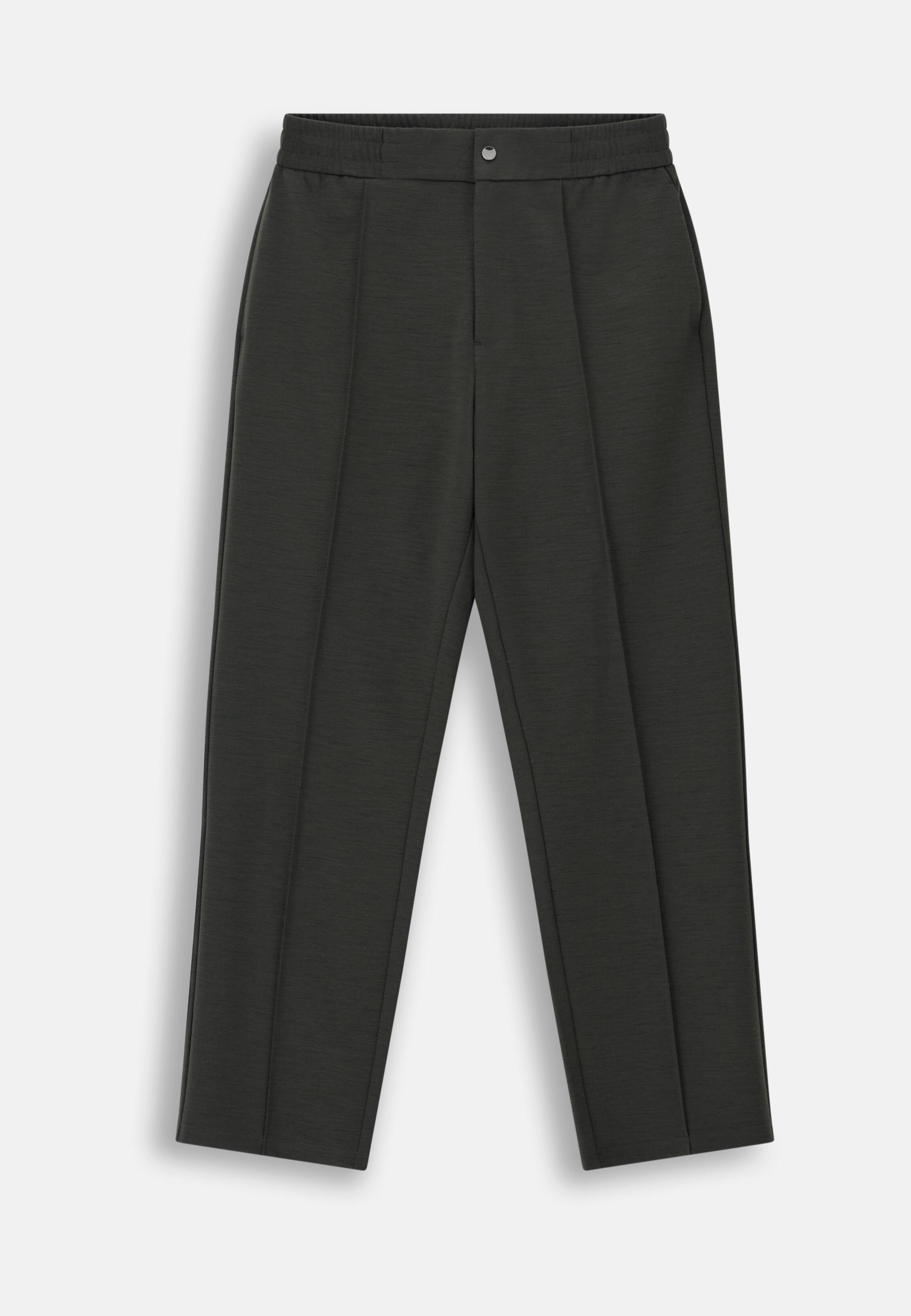 Joggers in Wool Blend Wooltech Military Green, Military Green, large image number 4