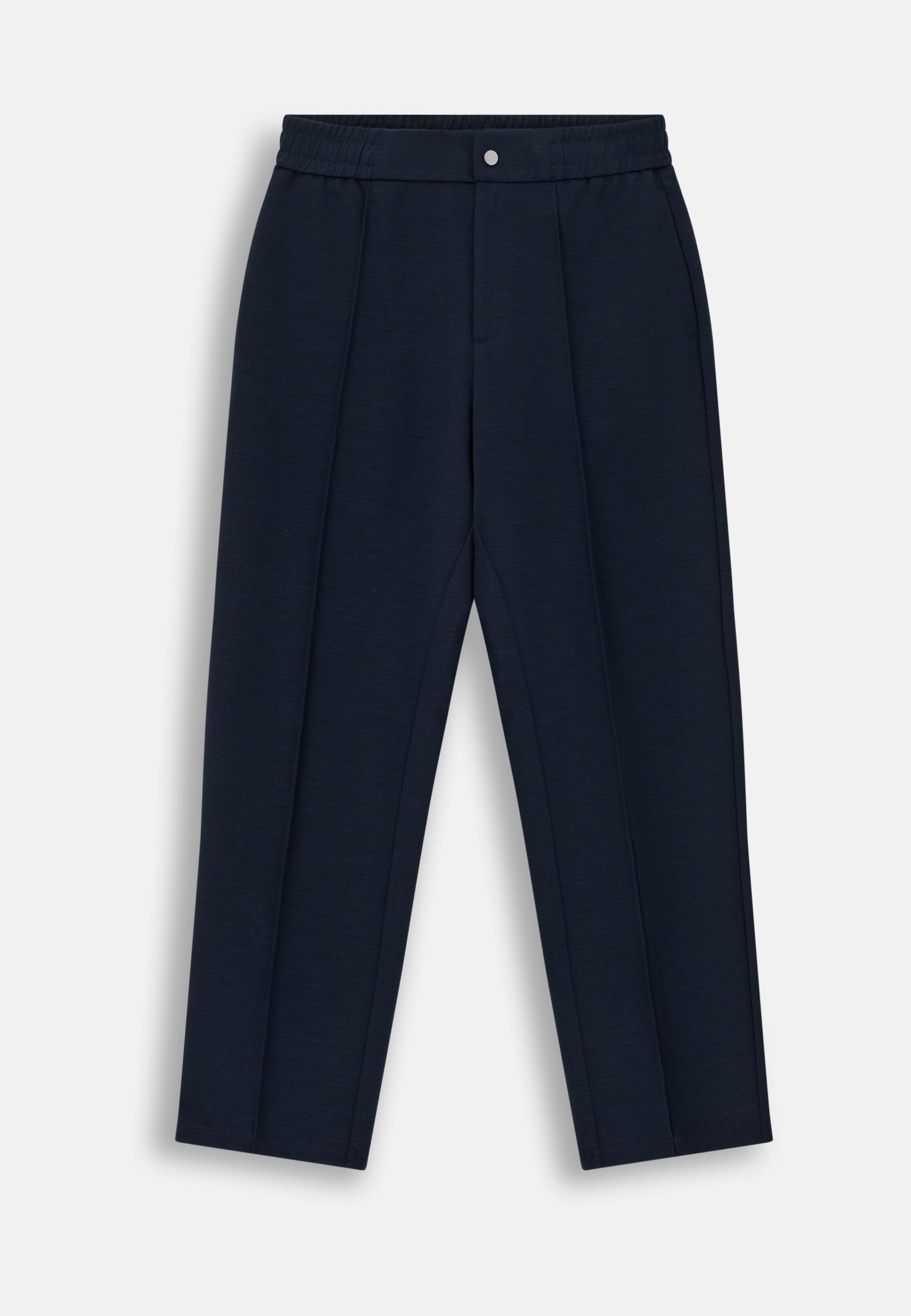 بنطال جوغر من مزيج الصوف Wooltech أزرق كحلي, Navy blue, large image number 4