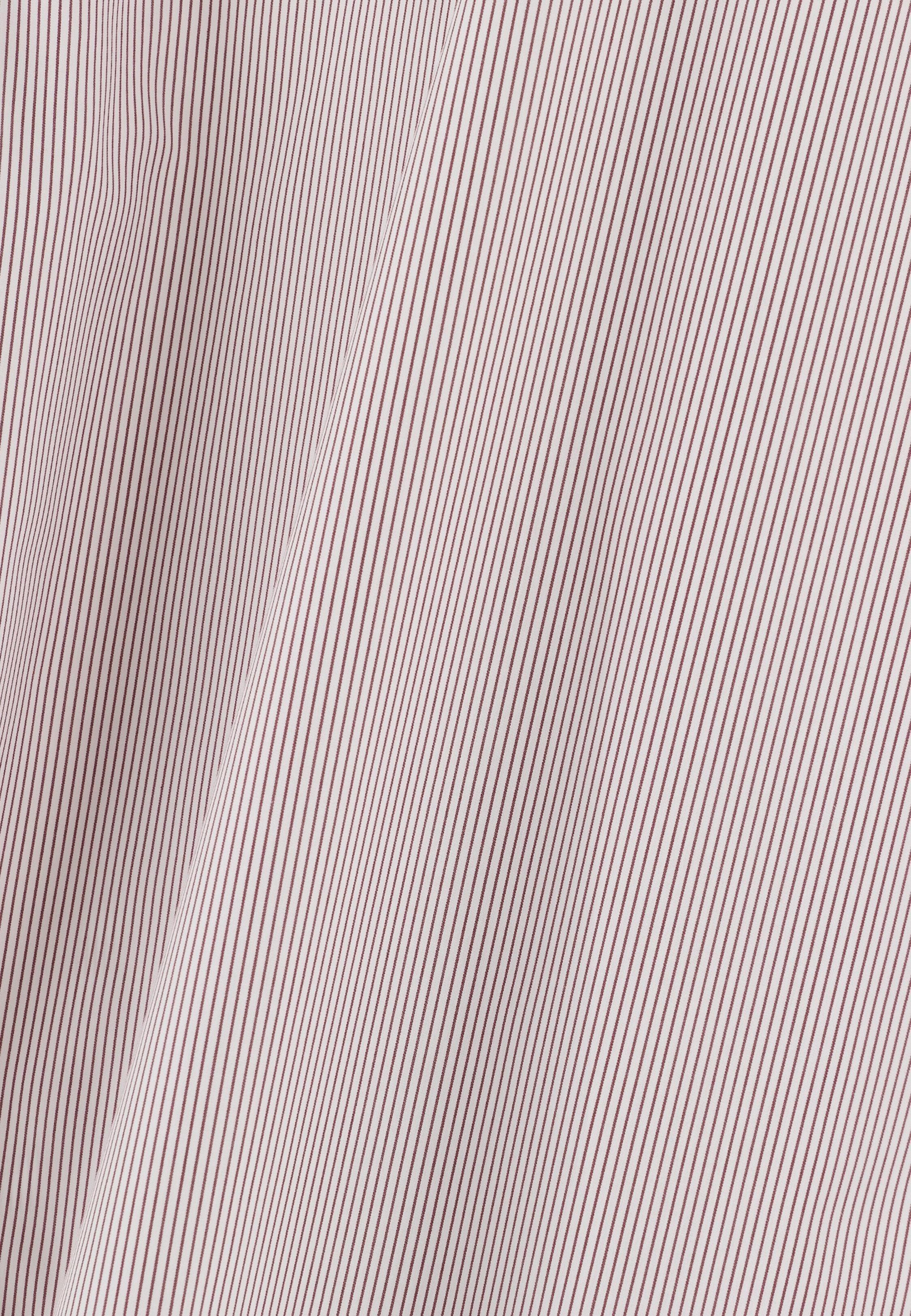 Shirt Striped Cotton Non-Iron Slim Fit, Burgundy, Burgundy, large image number 3