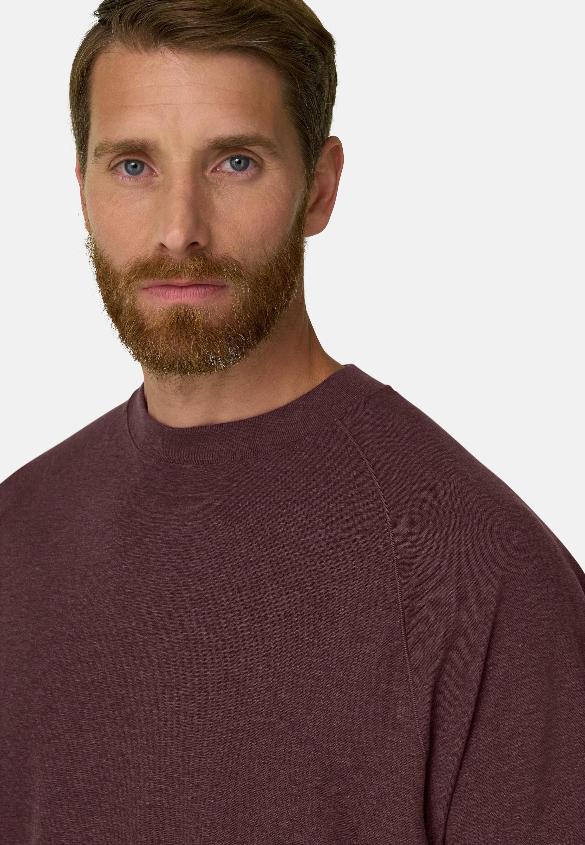 T-Shirt in Piqu&eacute; Cotton Blend M&eacute;lange B Tech Rot, Rot, medium