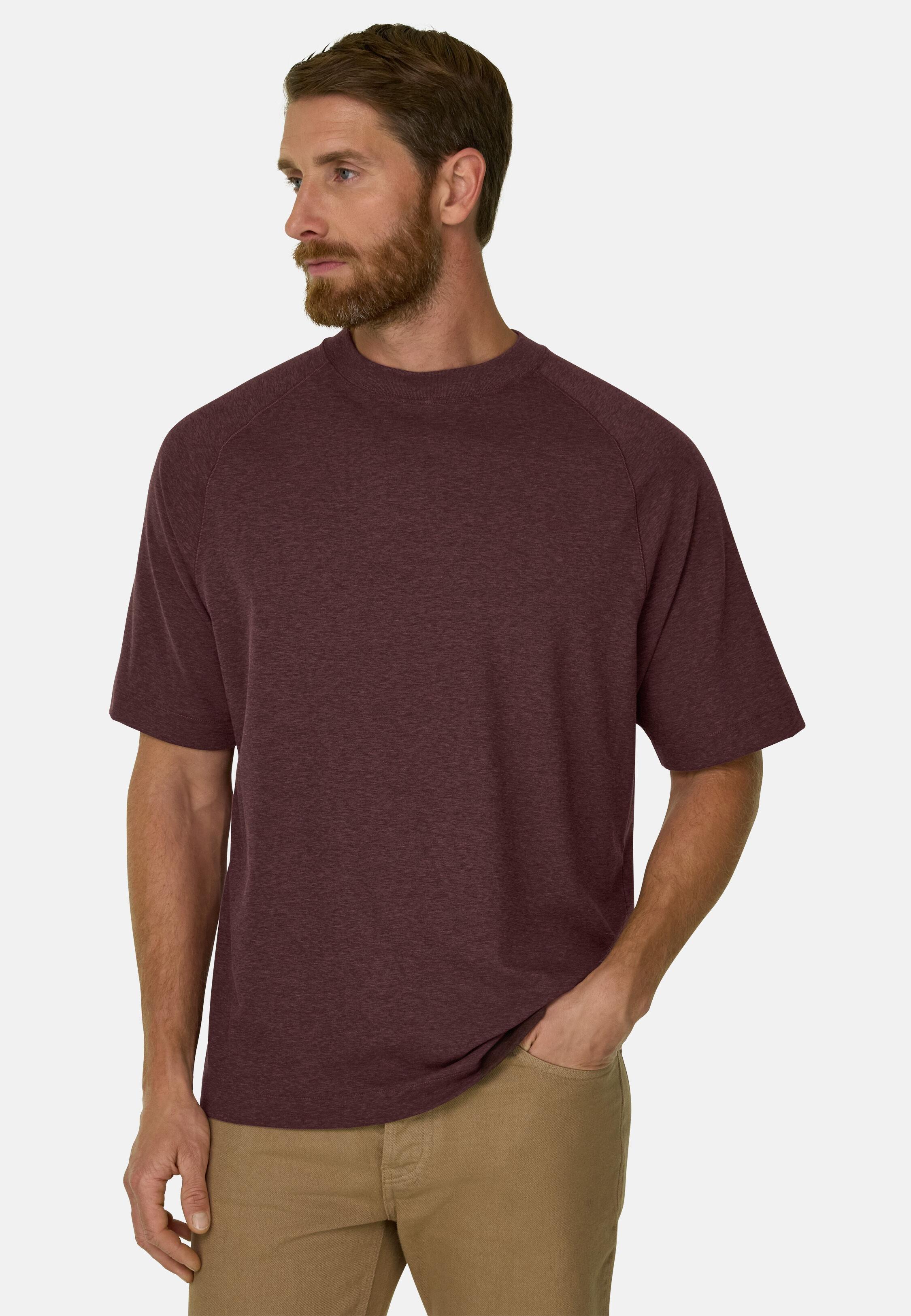 T-Shirt in Piqu&eacute; Cotton Blend M&eacute;lange B-Tech, Rot, Rot, large image number 1