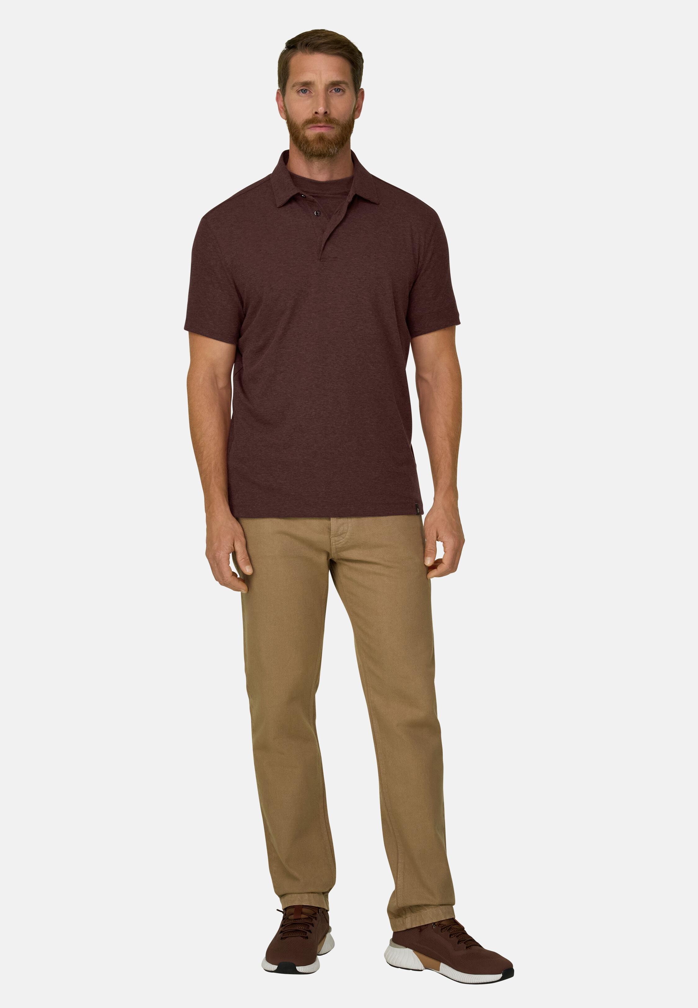 Polo in Piqu&eacute; Cotton Blend B Tech Rot, Rot, large image number 0