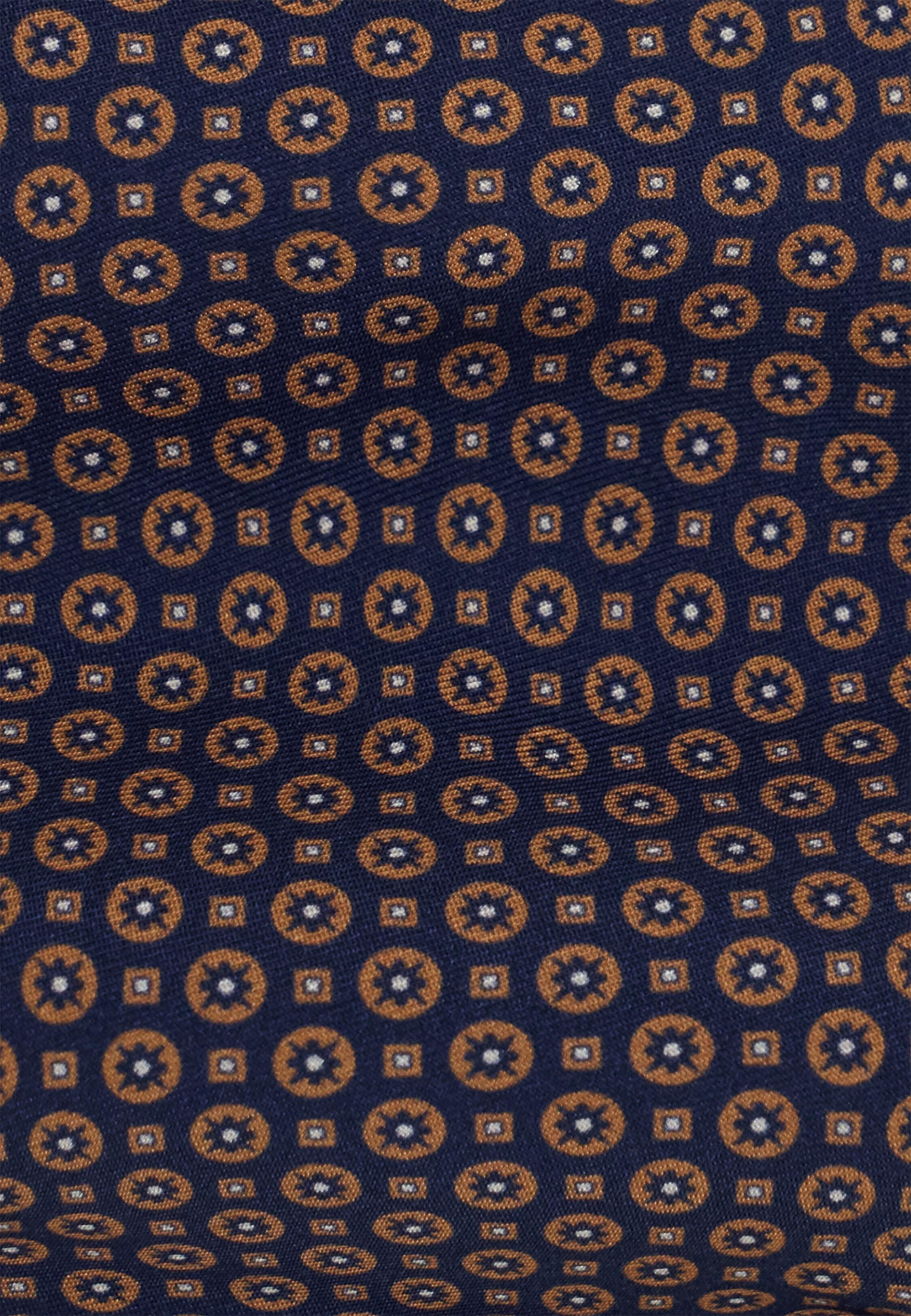 Tie Medallion Pattern Silk Orange, Orange, medium