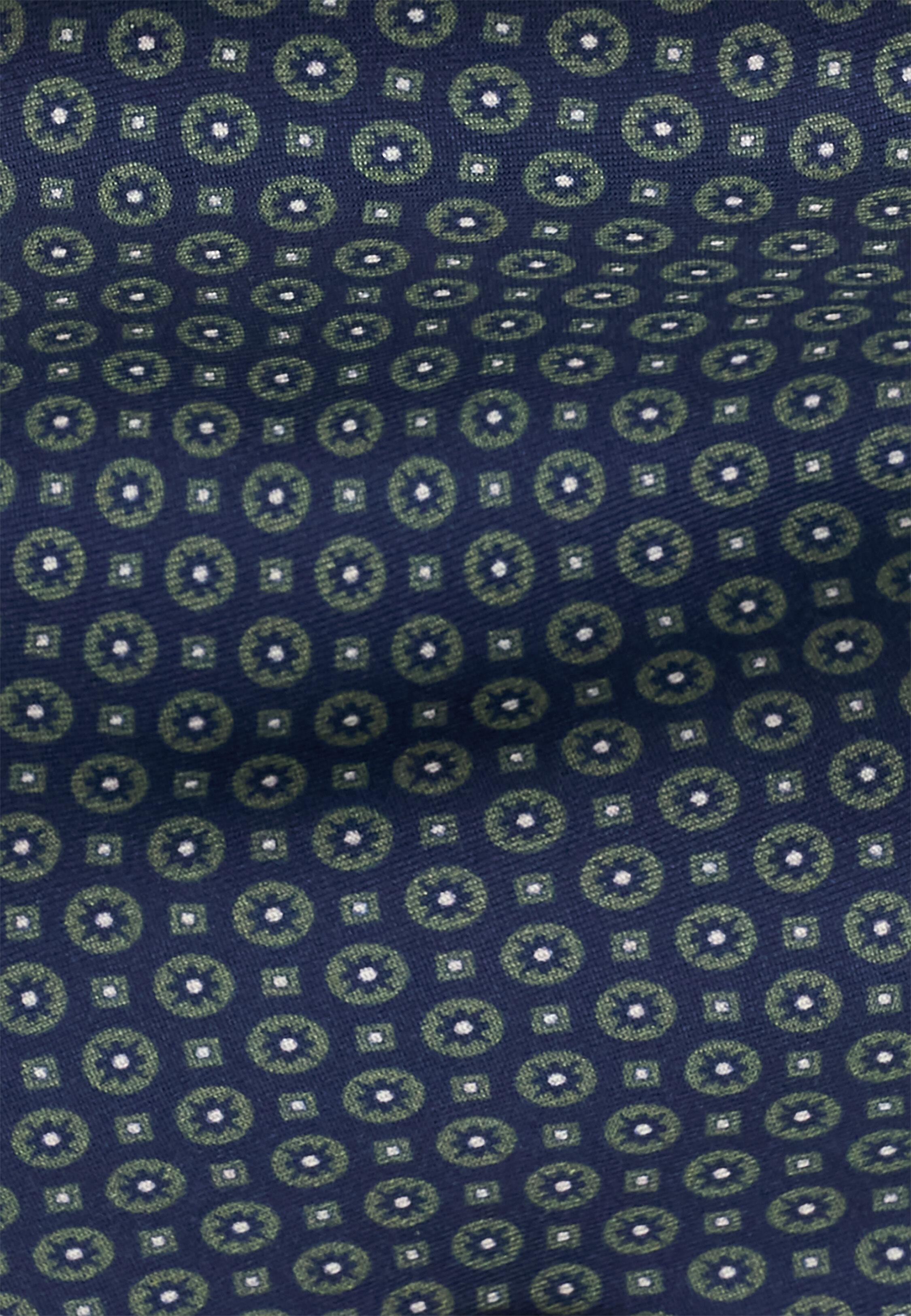 Tie Medallion Pattern in Silk, Green, Green, medium