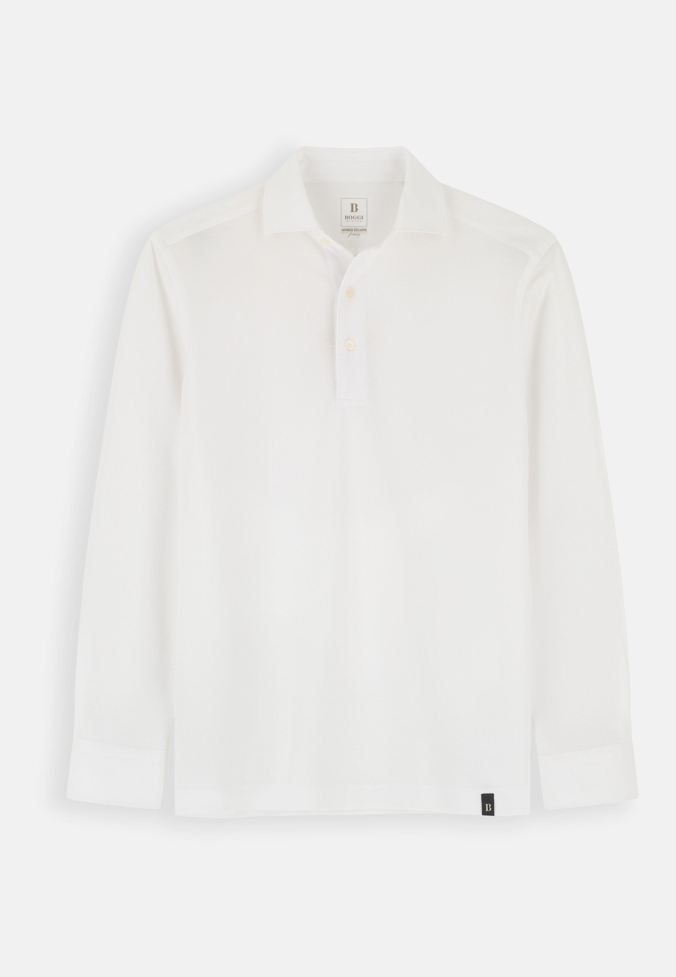 ساكورا | بولو من جيرسيه ياباني أبيض, White, large image number 3