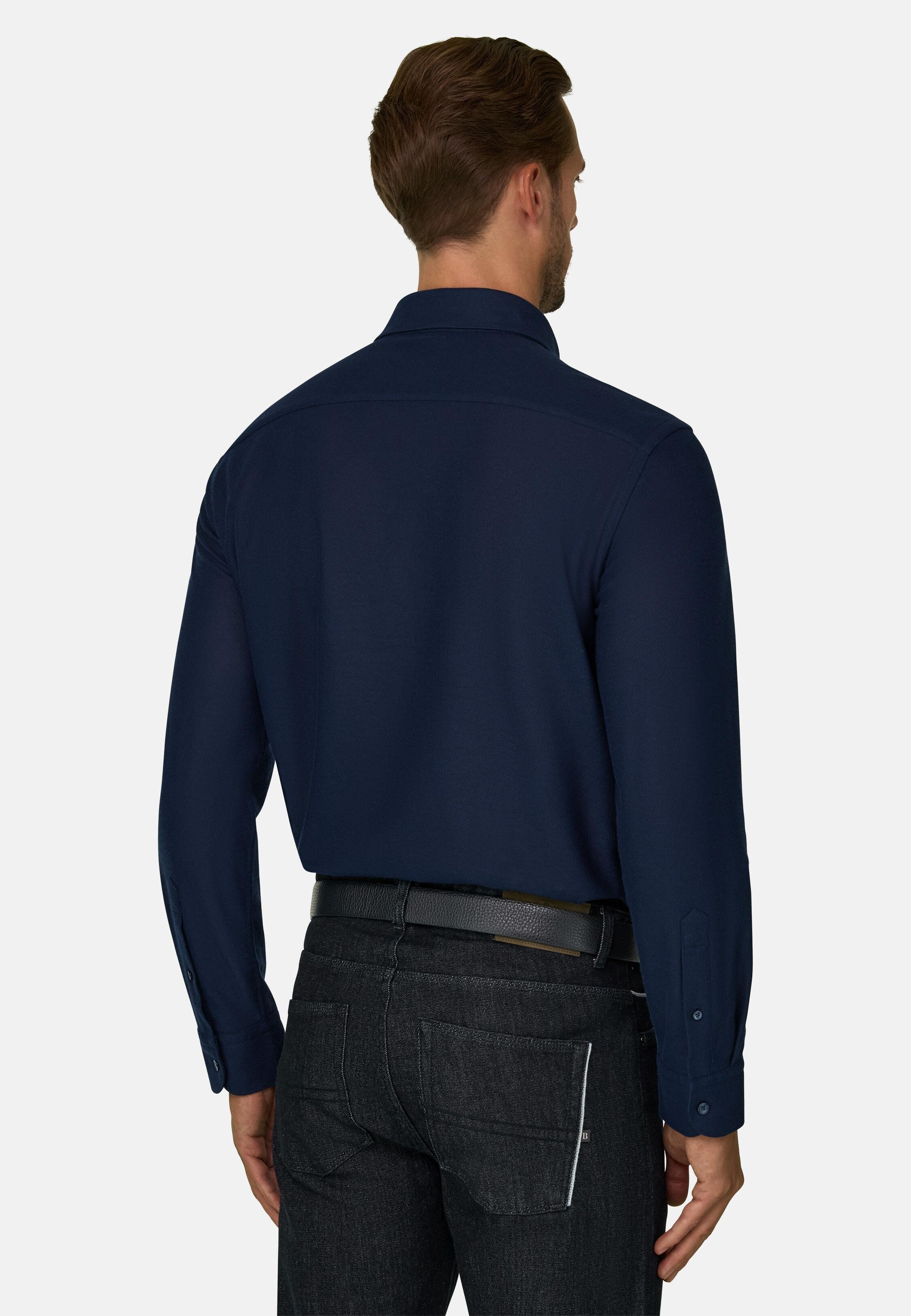 ساكورا | بولو من جيرسيه ياباني أزرق كحلي داكن, DARK NAVY, large image number 3