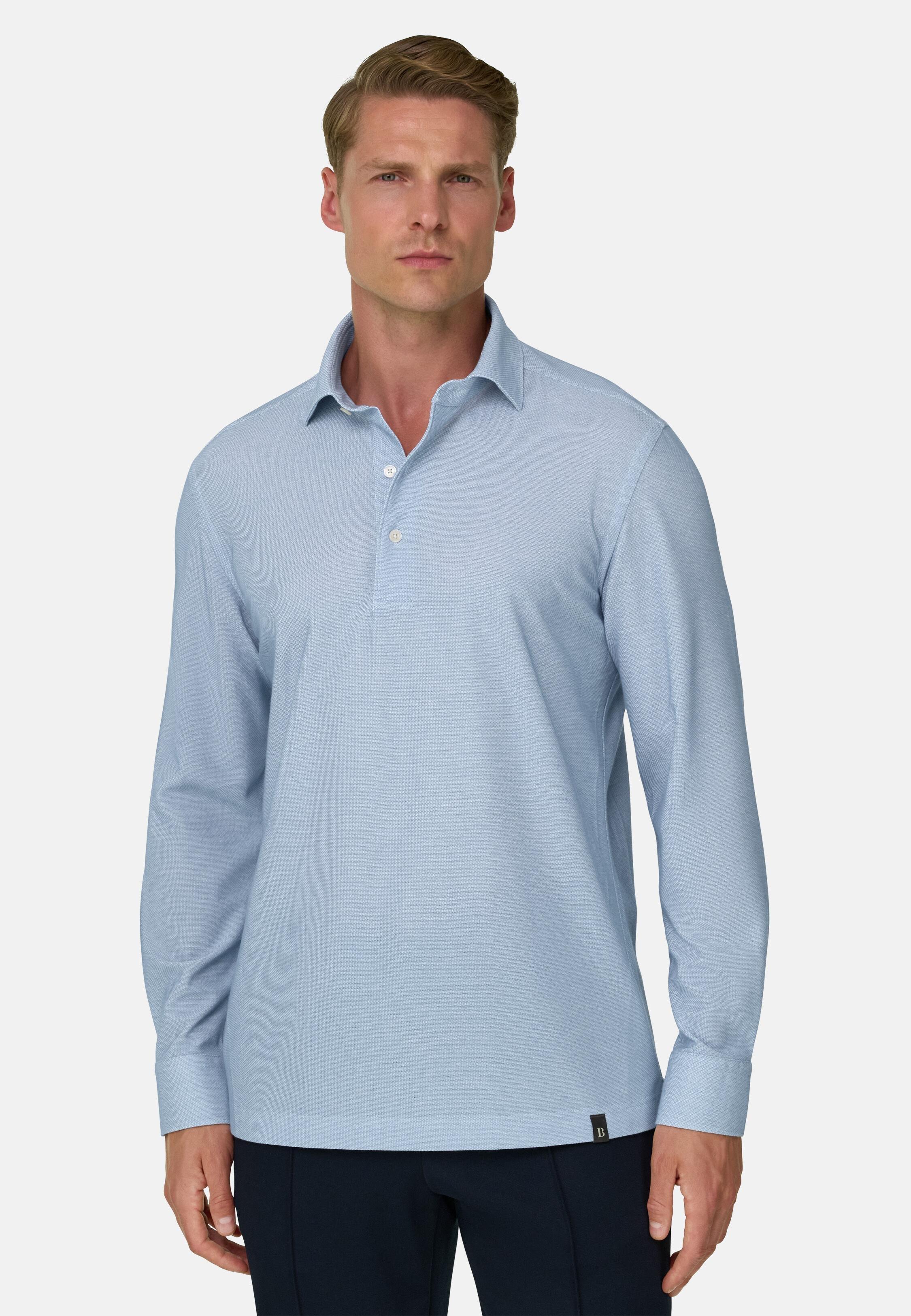 ساكورا | بولو من جيرسيه ياباني أزرق فاتح, Light Blue, large image number 1