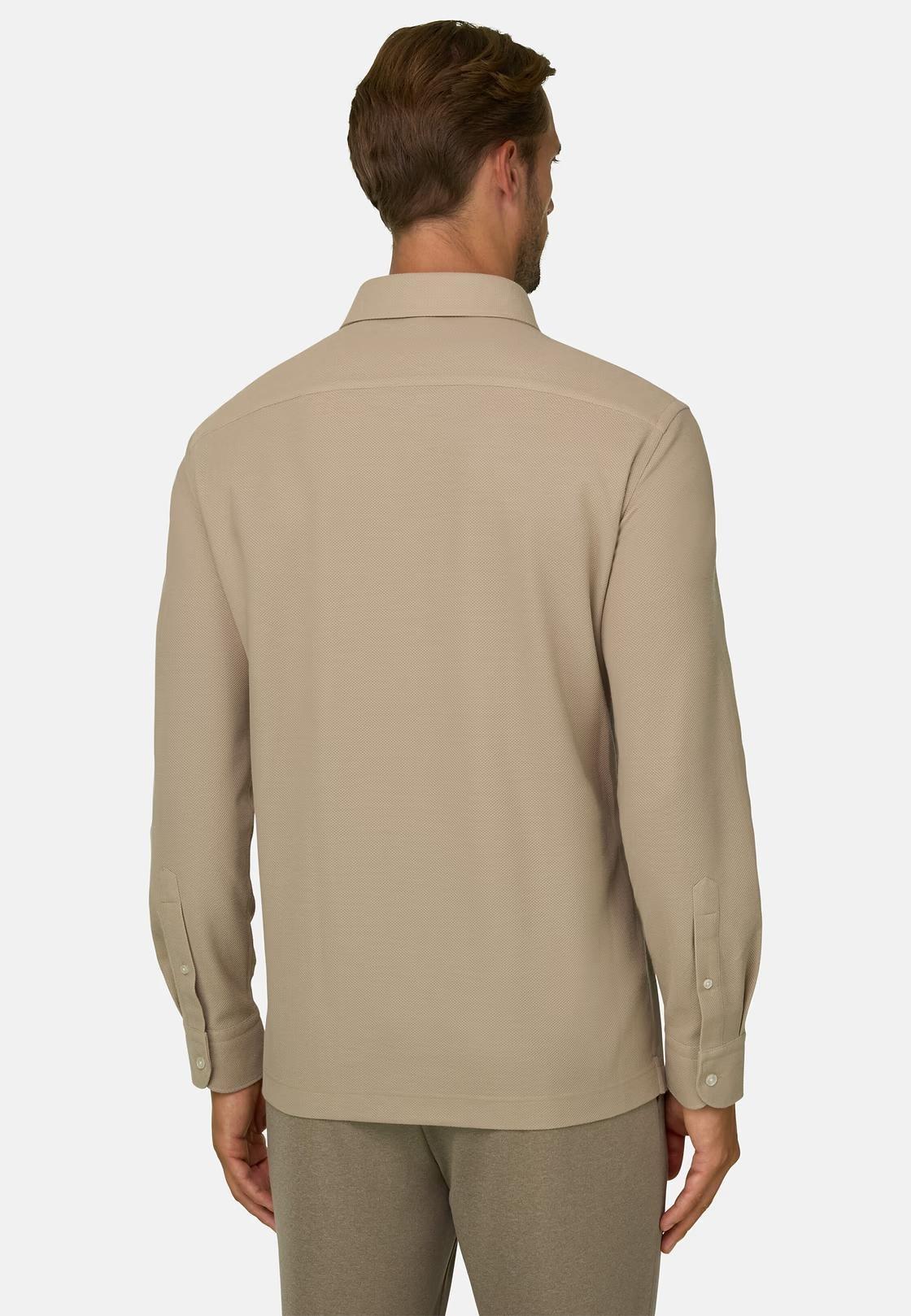 Sakura | Polo in Japanese Jersey Beige, Beige, medium