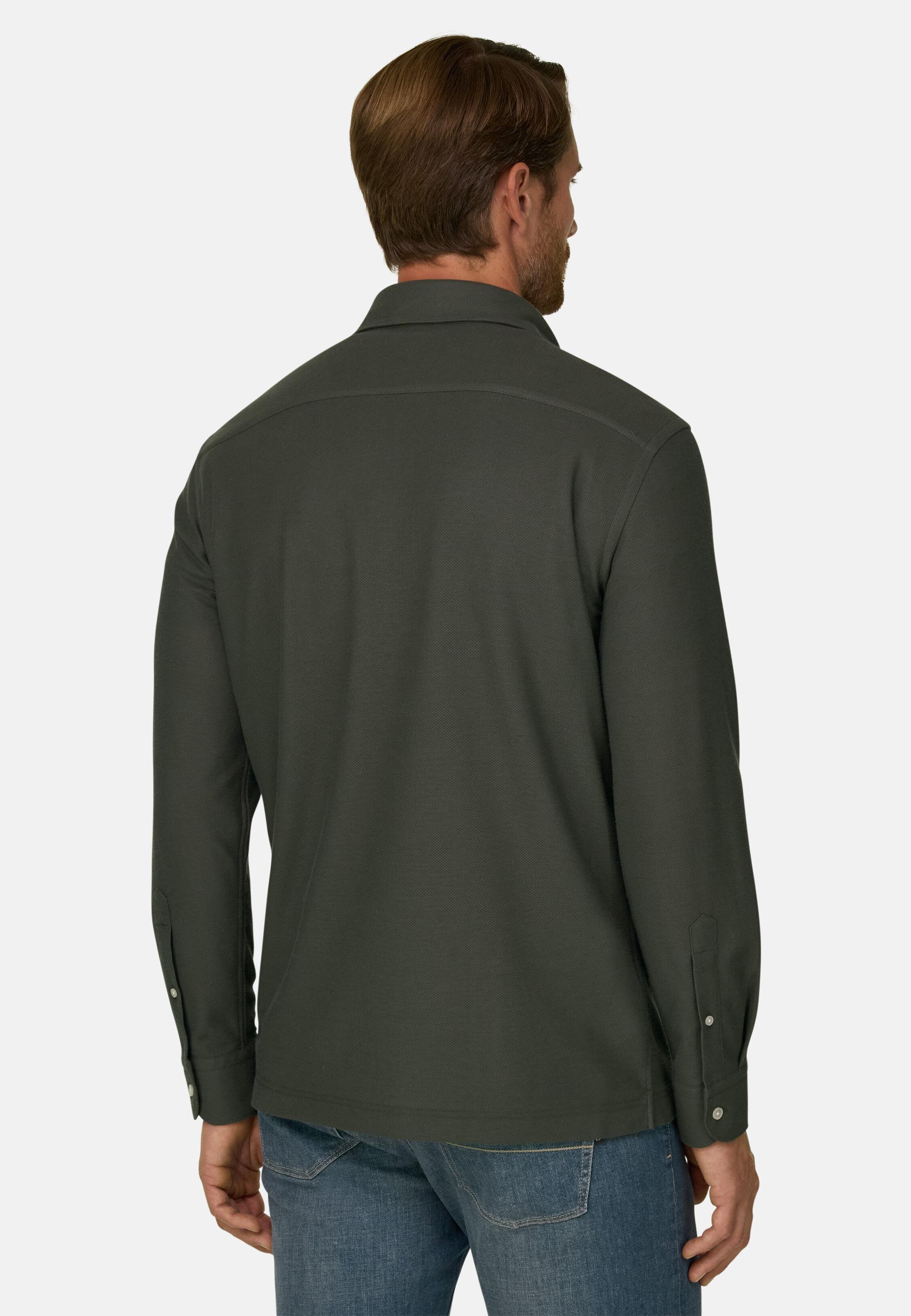 ساكورا | بولو من جيرسيه ياباني أخضر عسكري, Military Green, large image number 2