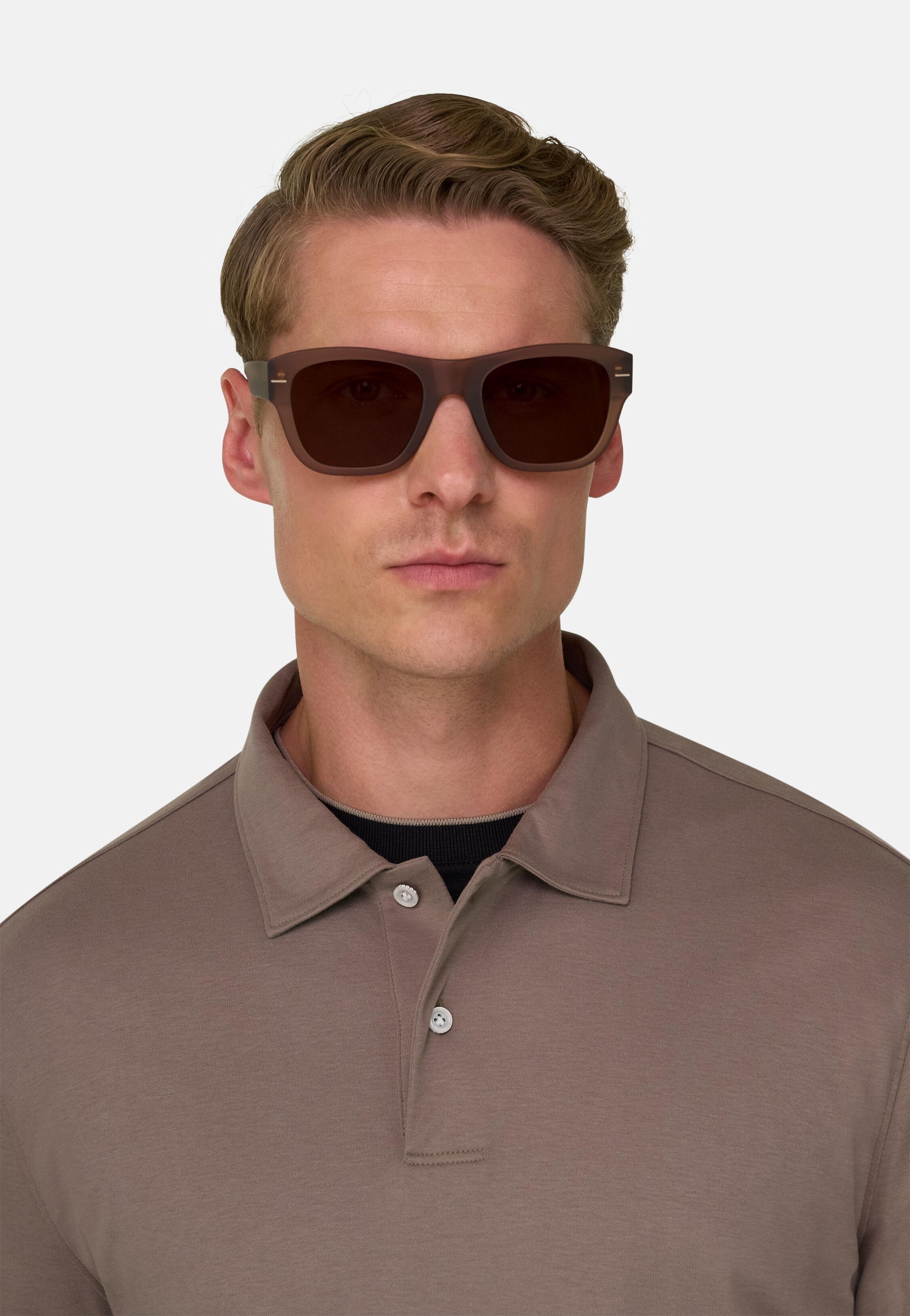 Polo in Cotton Blend Jersey S. Caf&egrave;&reg;, Taupe, Taupe, large image number 2