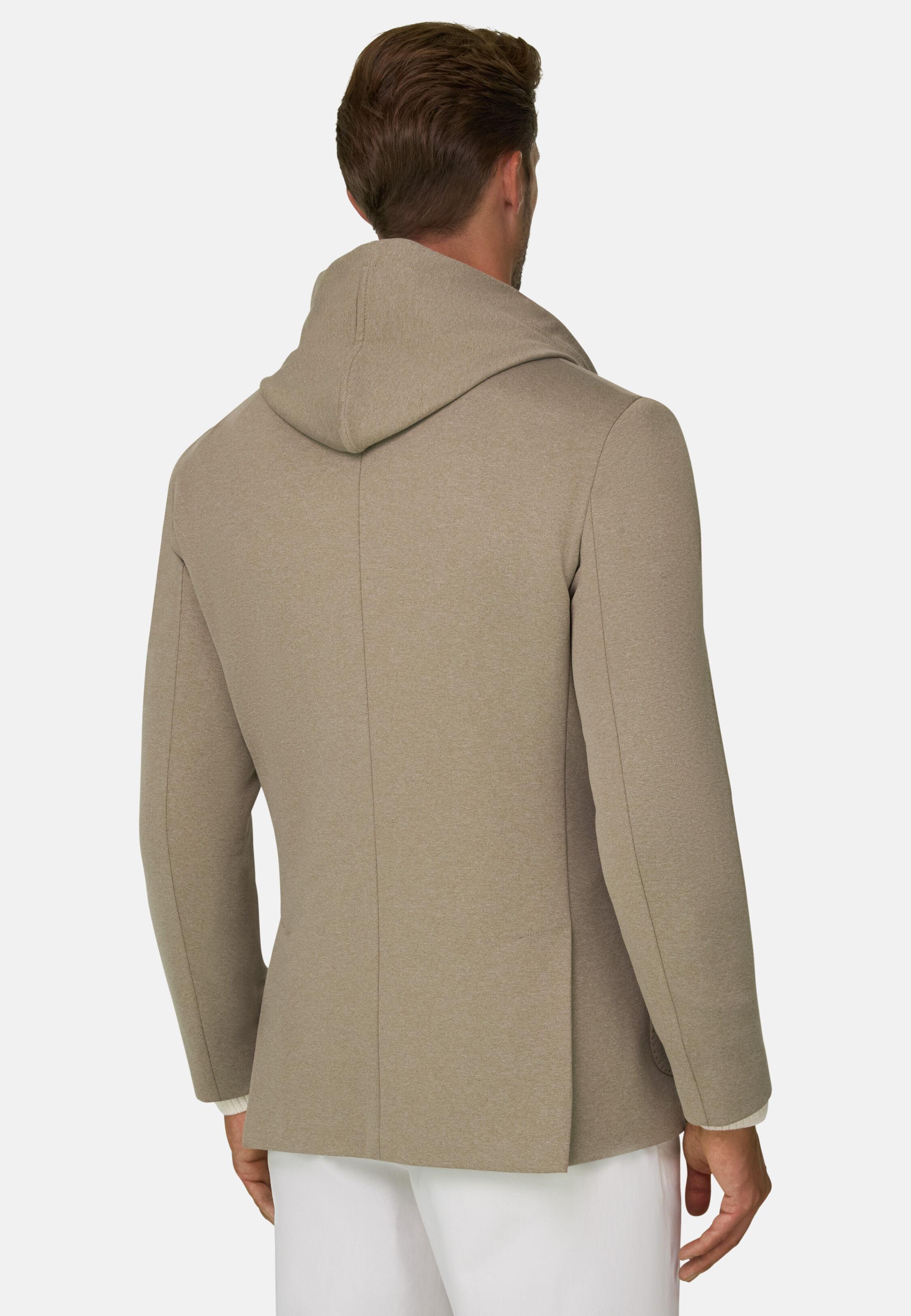 بليزر سويت شيرت ماديسون من مزيج القطن والجيرسي B, Taupe, large image number 2