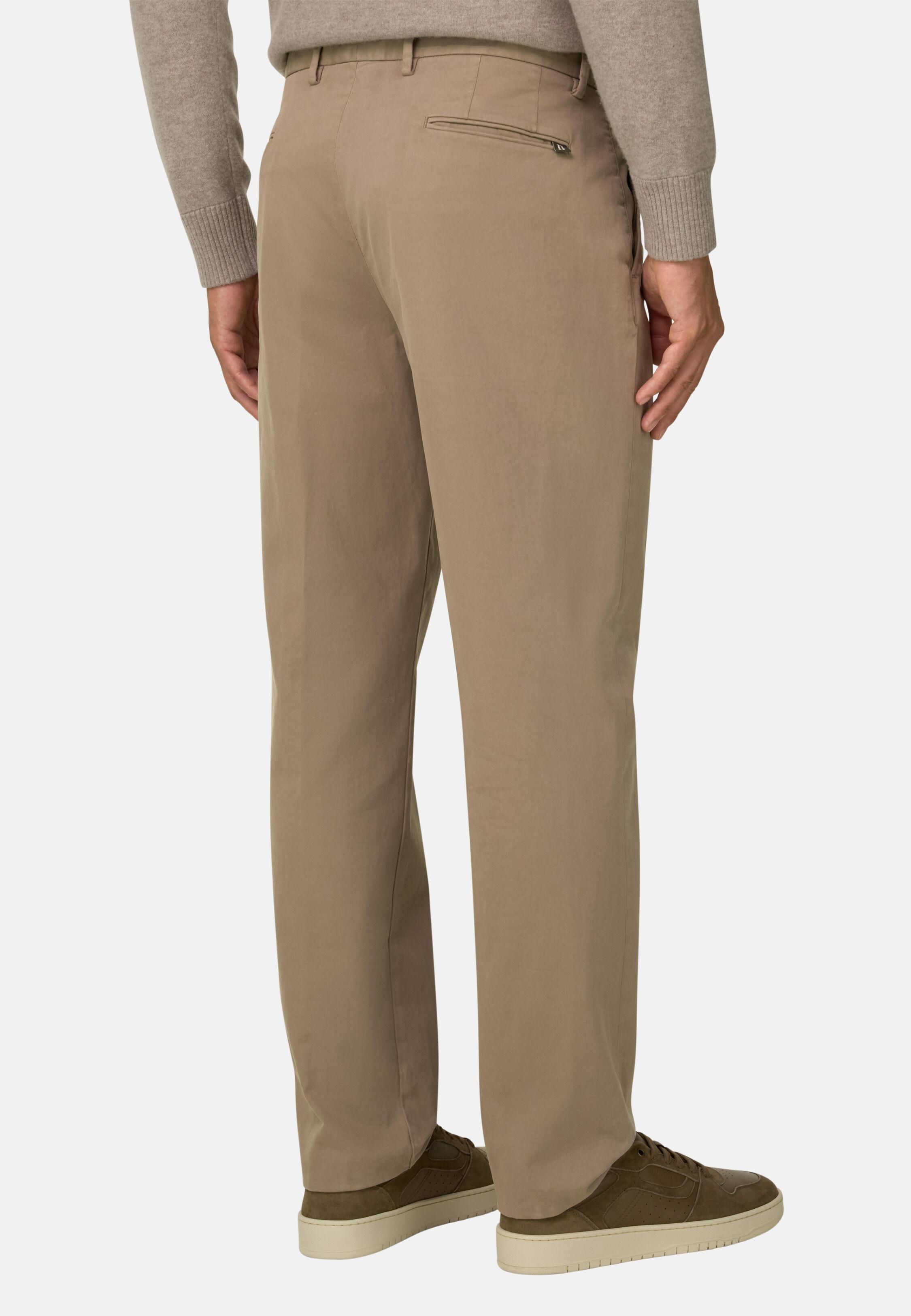 بنطال من القطن المرن, Taupe, large image number 3