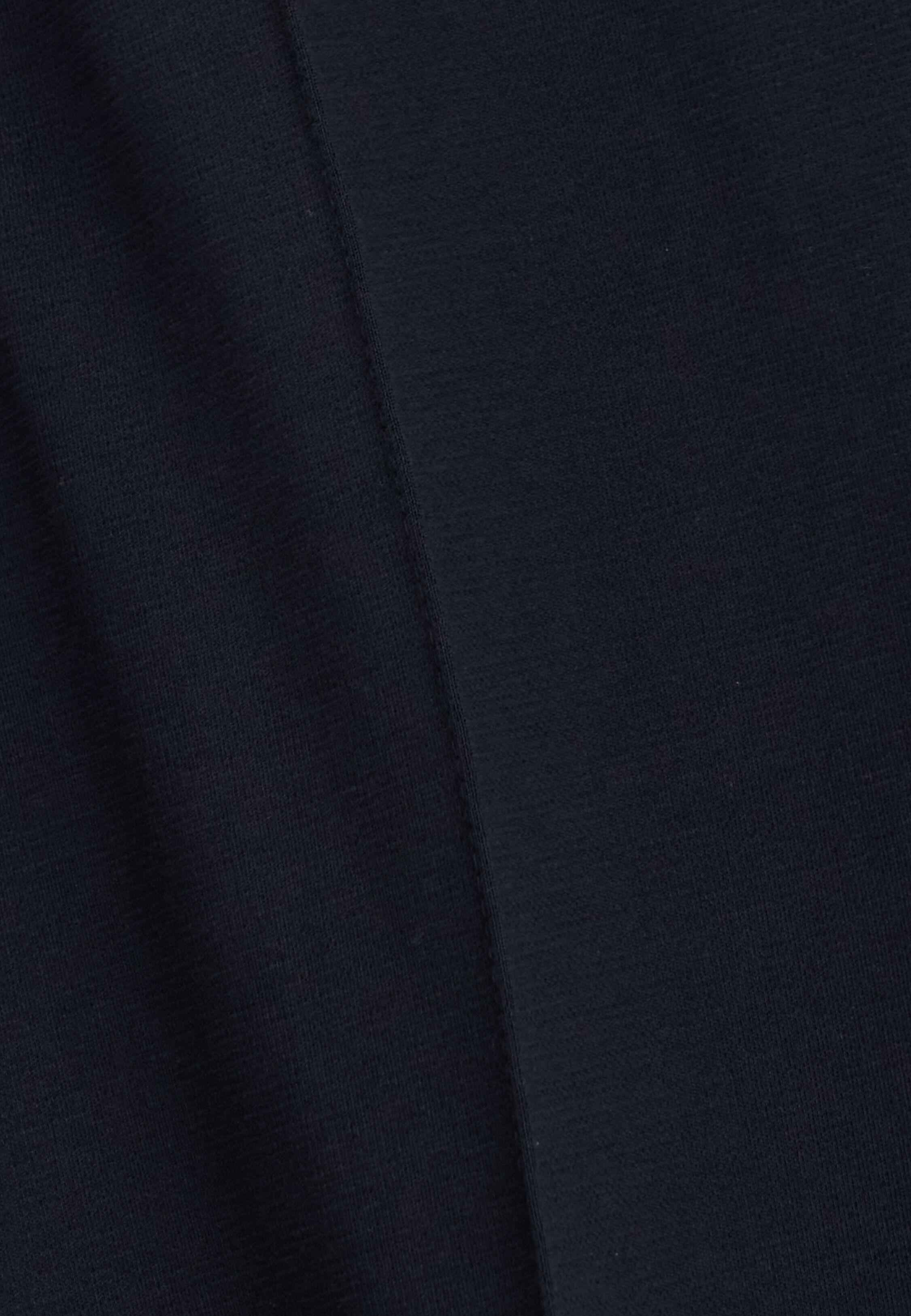 City Trousers in Cotton Blend Jersey, Navy Blue, Navy blue, medium