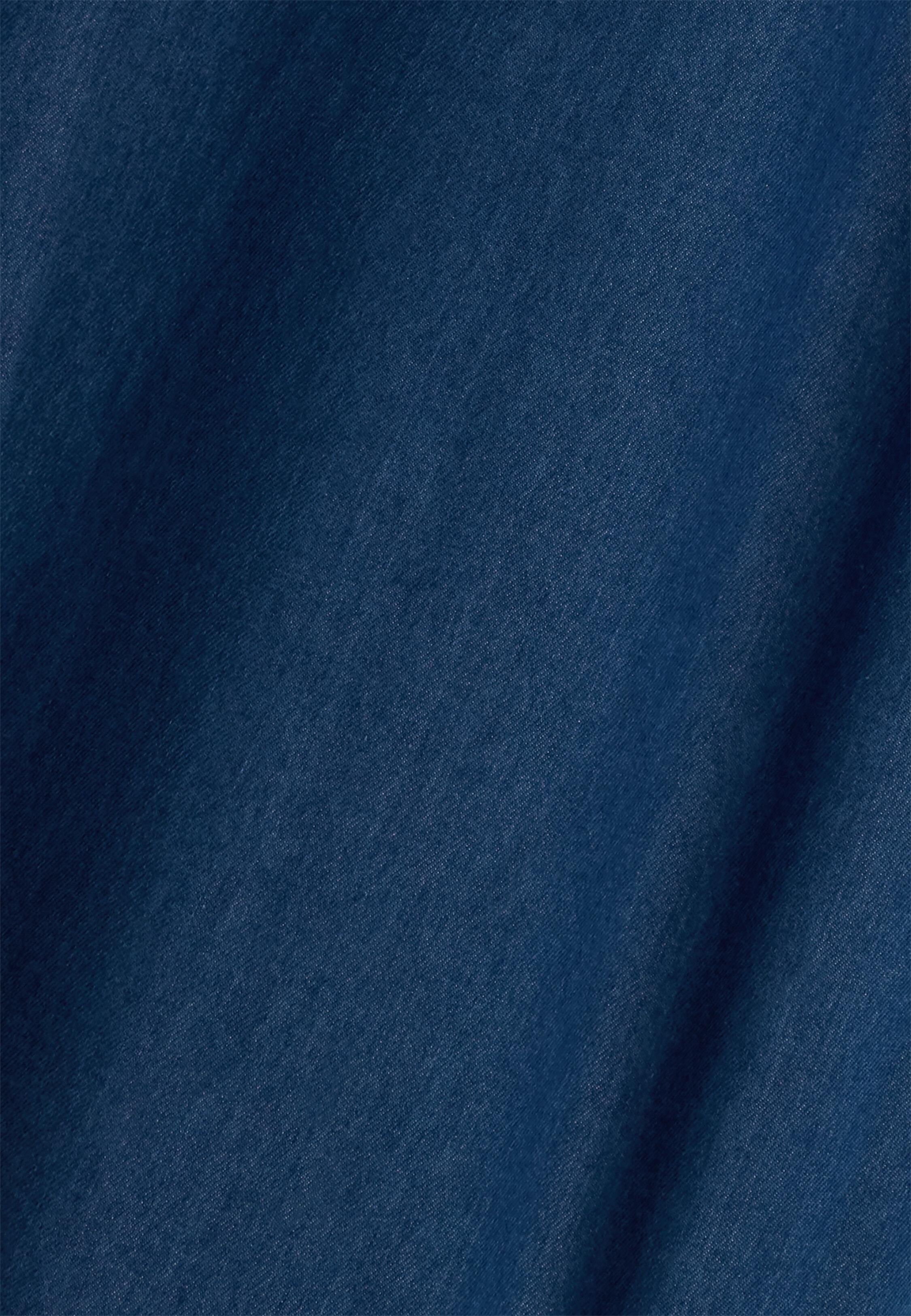 Shirt in Cotton Denim Regular Fit, Medium Blue, Medium Blue, large image number 3