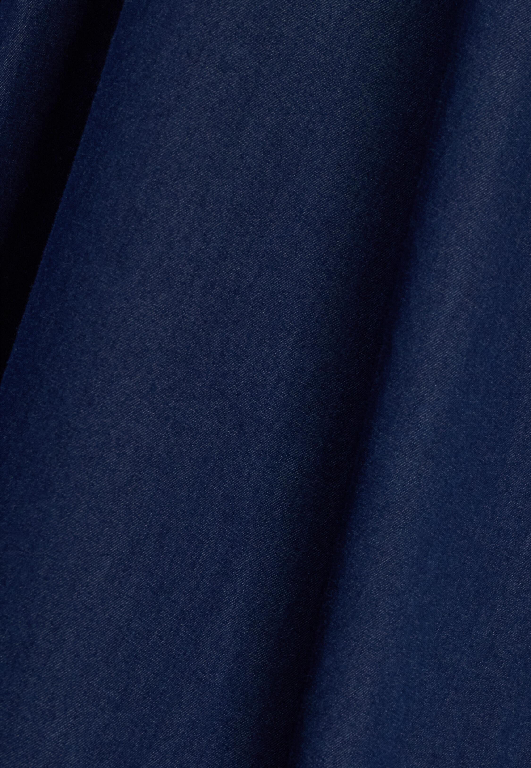 Shirt in Cotton Denim Regular Fit Dark Blue, Dark Blue, large image number 4