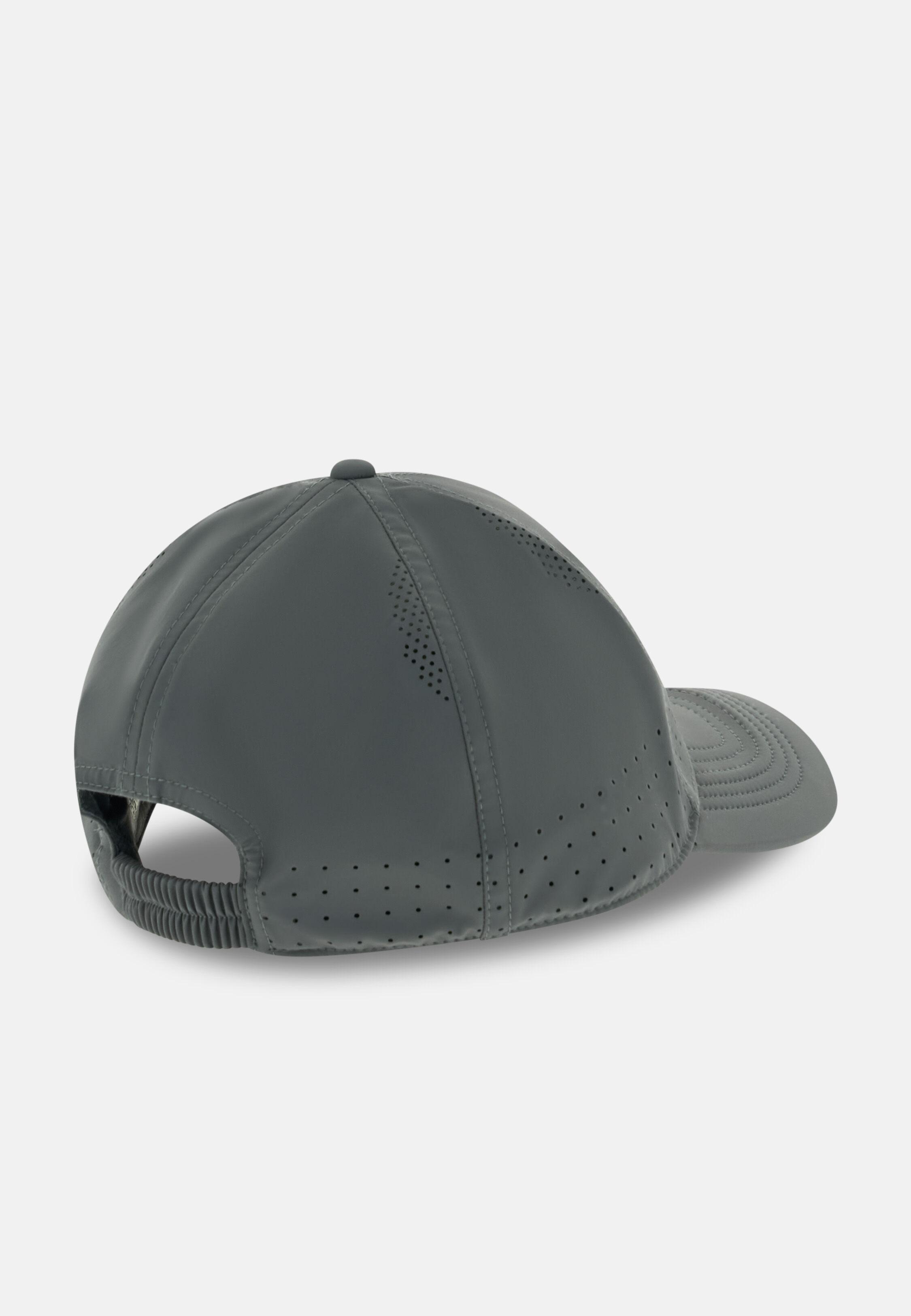 Peaked Cap in Technical Fabric Military Green, Military Green, medium