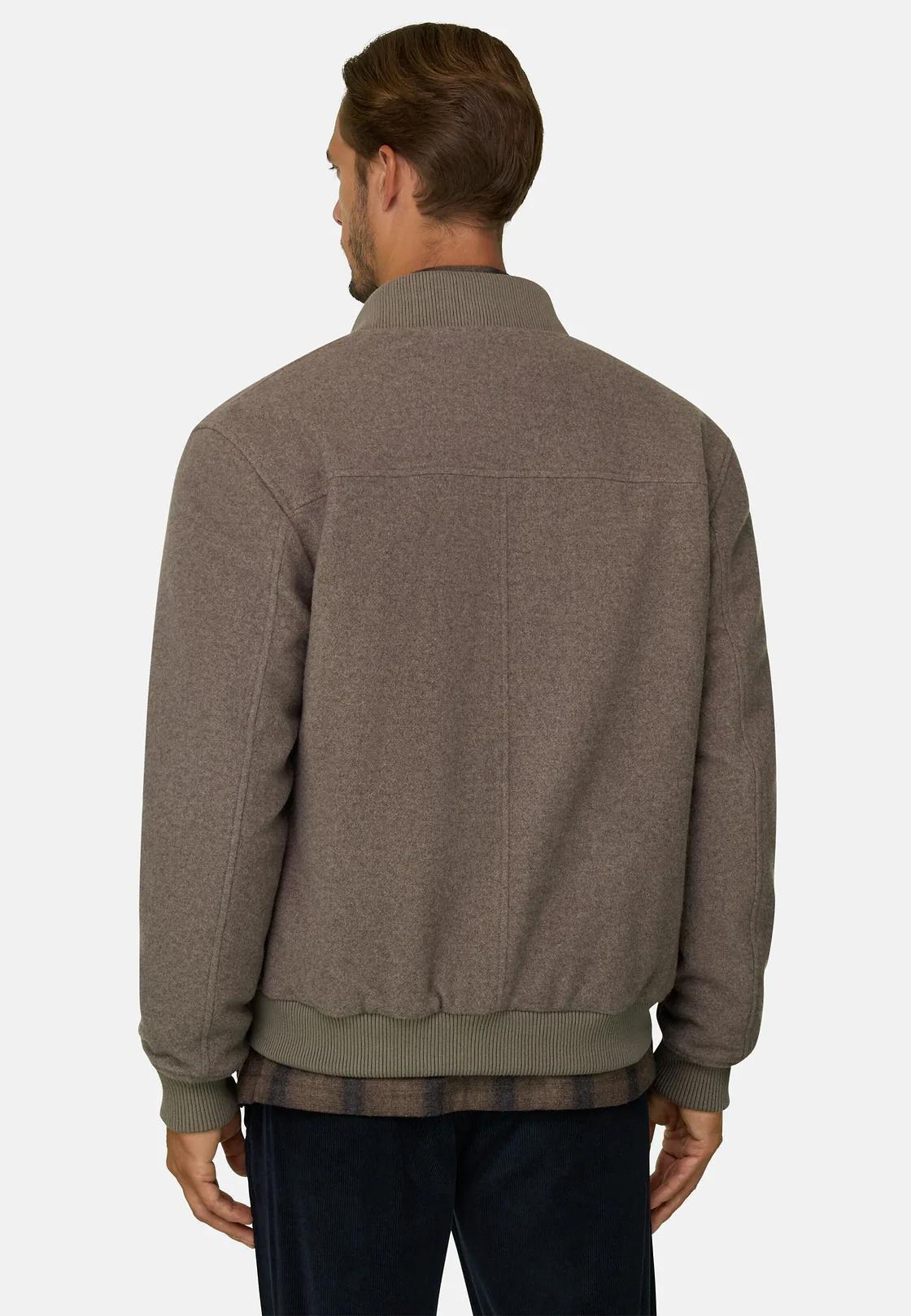 Bomber in Wool Blend Beige, Beige, medium