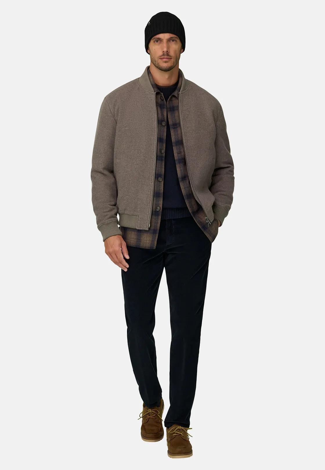 Bomber in Wool Blend Beige, Beige, large image number 2