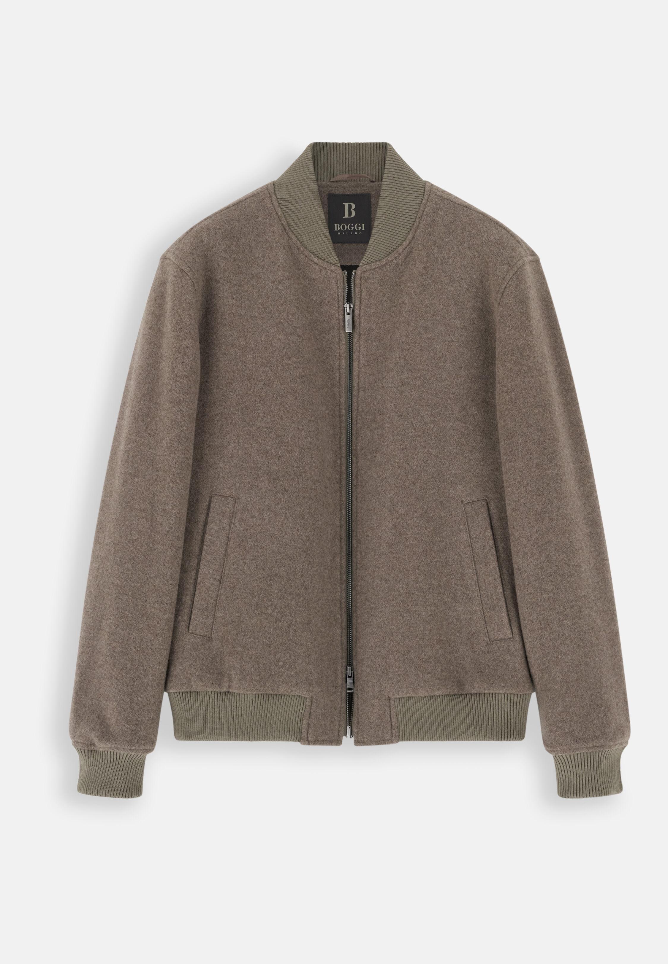Bomber in Wool Blend Beige, Beige, large image number 8