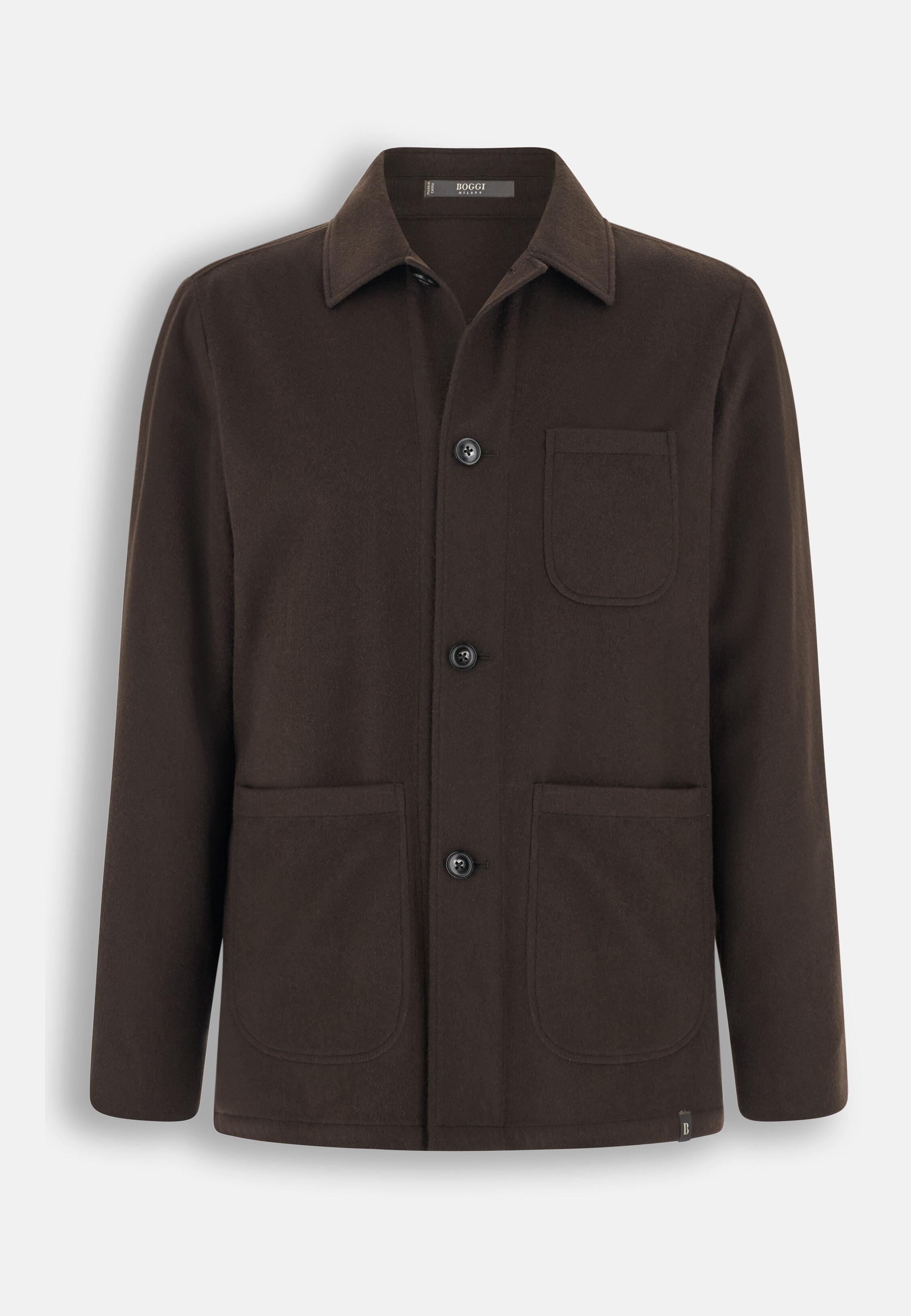 Trade | Shacket in Cashmere Dark brown, Dark brown, large image number 4