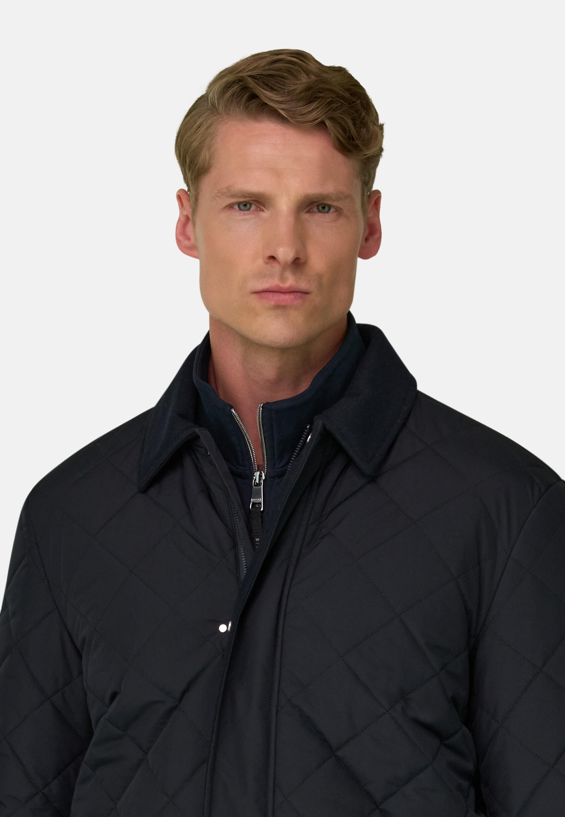 معطف بحار مبطن من قماش تقني أزرق كحلي, Navy blue, large image number 1