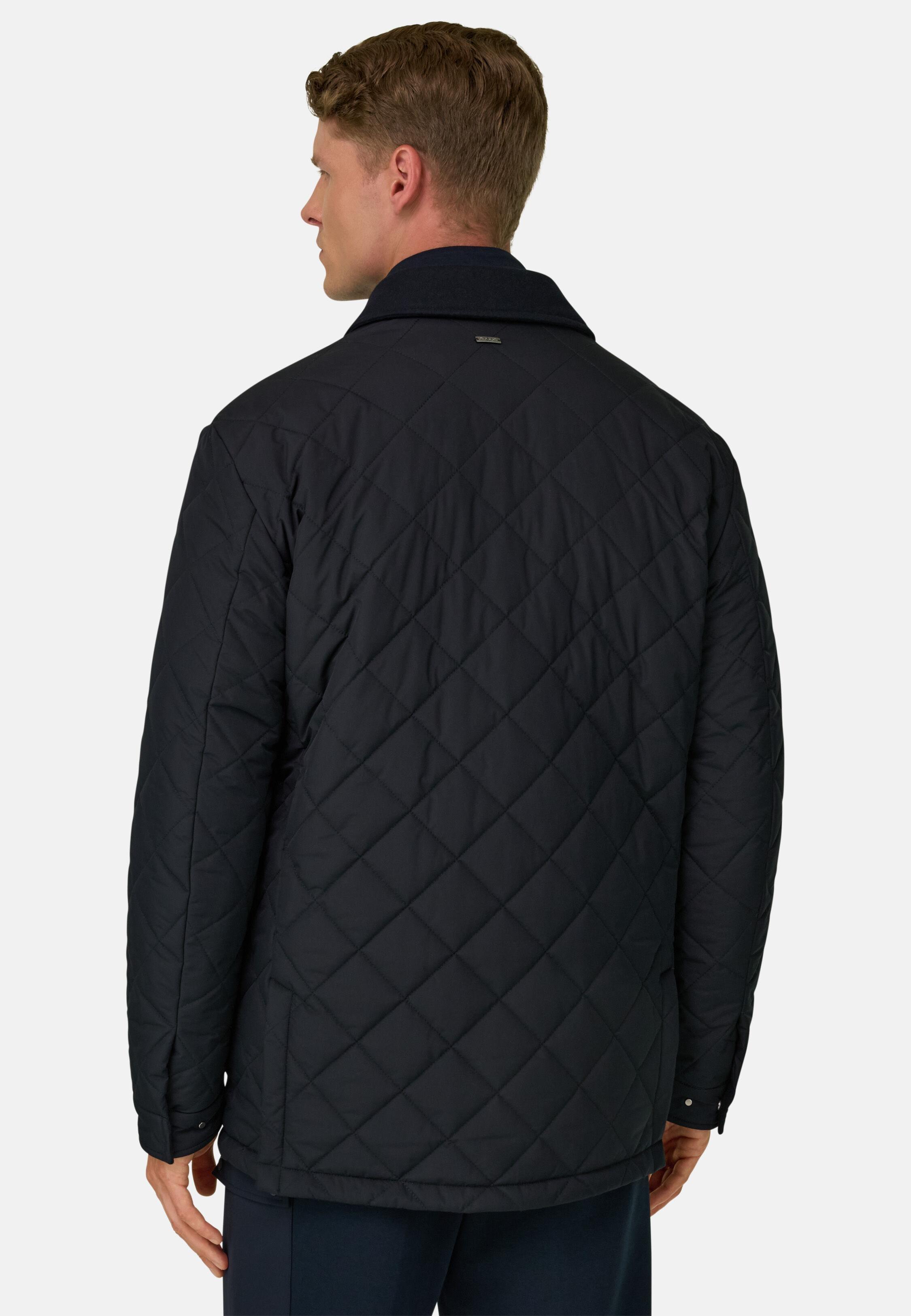 معطف بحار مبطن من قماش تقني أزرق كحلي, Navy blue, large image number 2