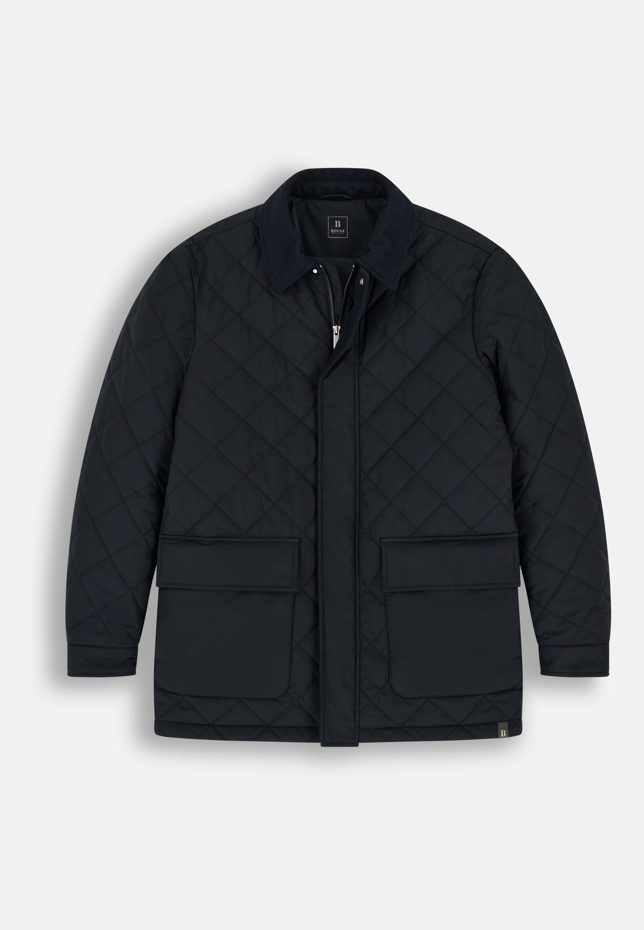 معطف بحار مبطن من قماش تقني أزرق كحلي, Navy blue, large image number 4