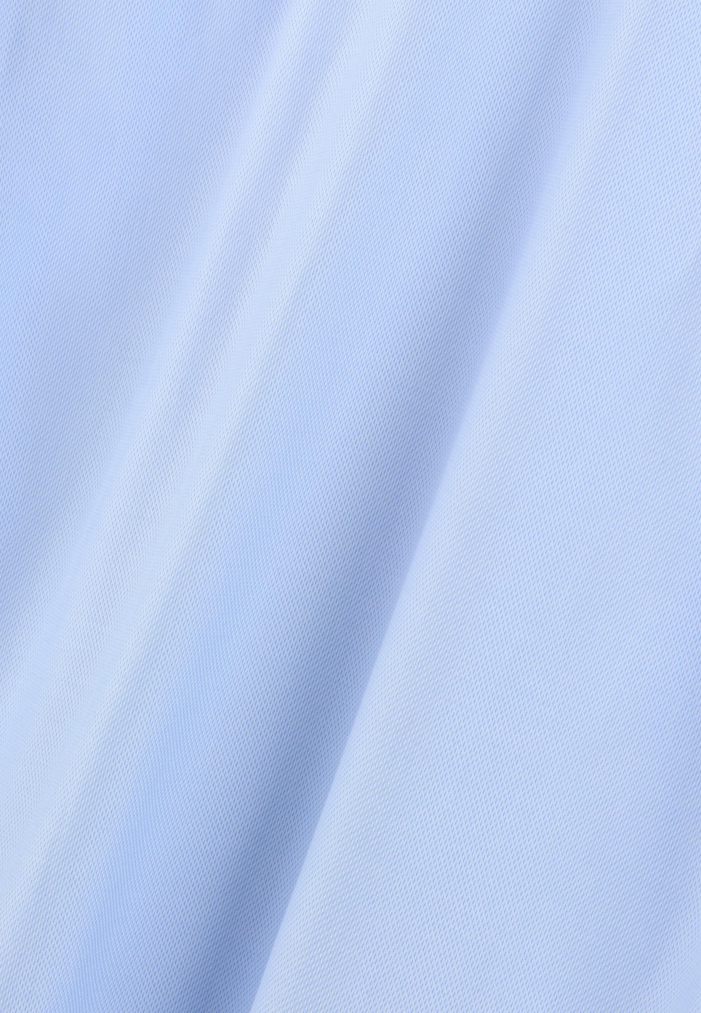 Shirt in Cotton Dobby Regular Fit Light Blue, Light Blue, medium