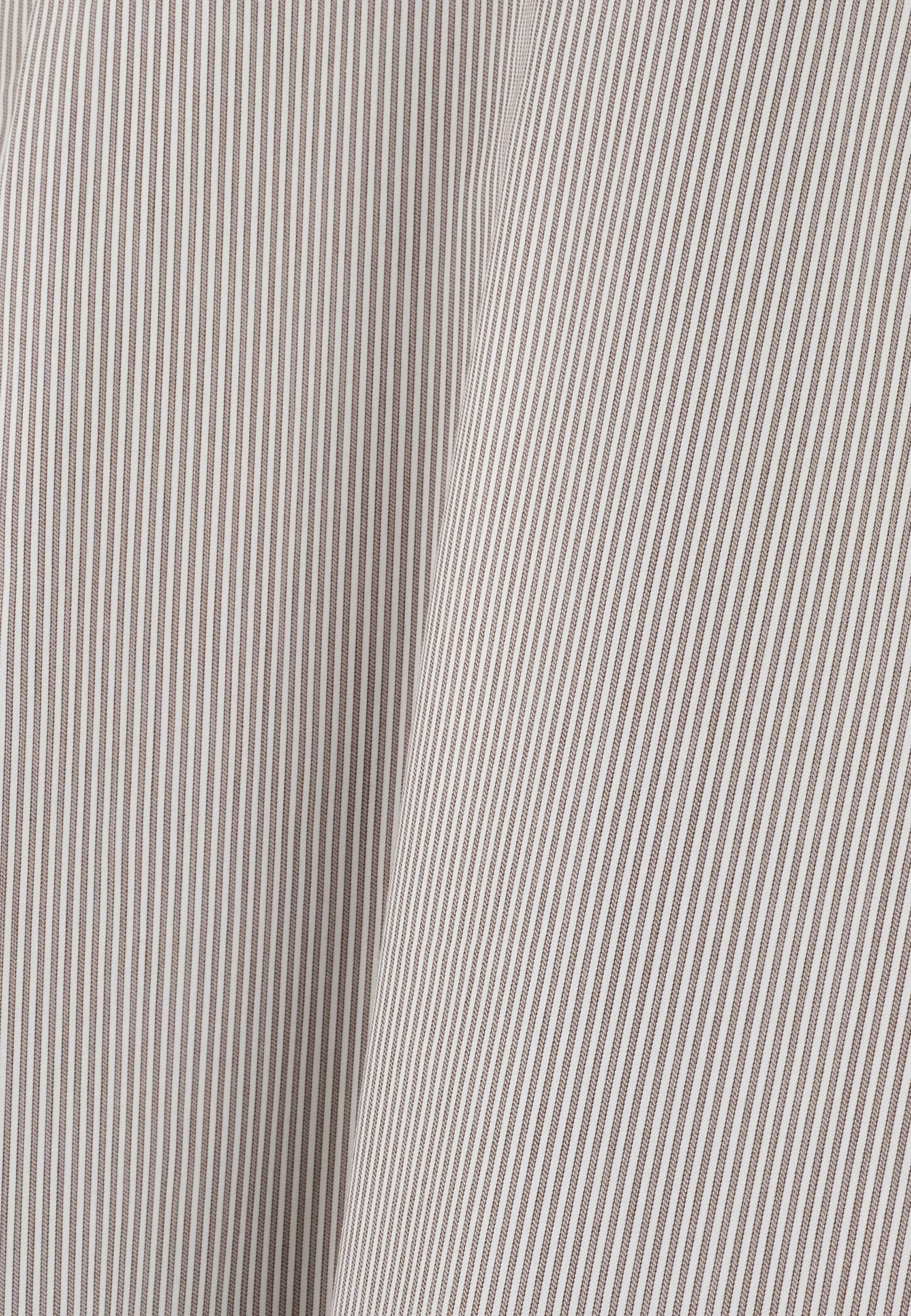 قميص من القطن المخطط بقصة عادية بني, Brown, large image number 4